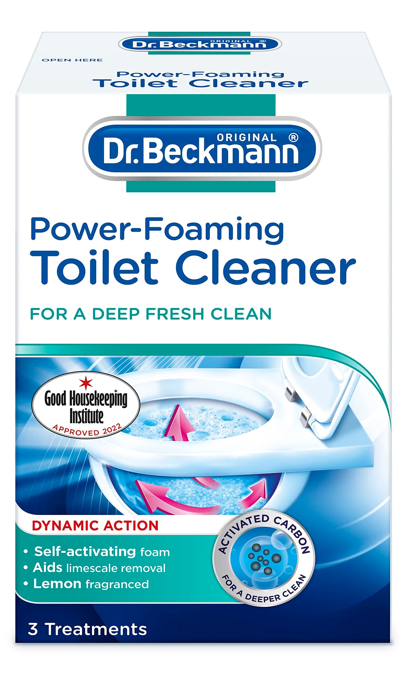 Dr. Beckmann Power-Foaming Toilet Cleaner, 100g, 3 Count (Pack of 1)