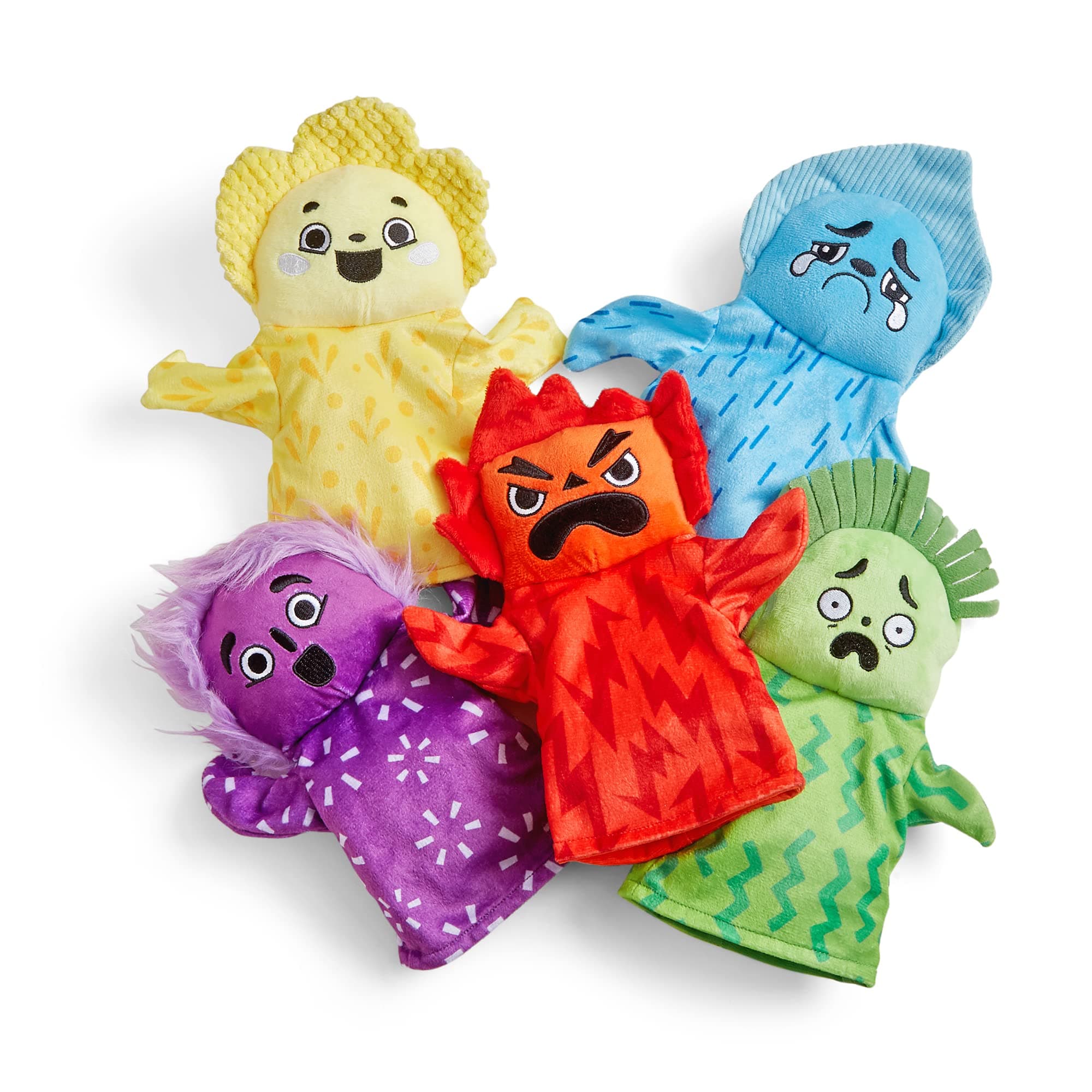 Feelings Family Hand Puppets, Emotions Toys, Dramatic Play Therapy Toys for Counselors, Social Emotional Learning Activities, Calm Down Corner Supplies, Social Skills Activities for Kids
