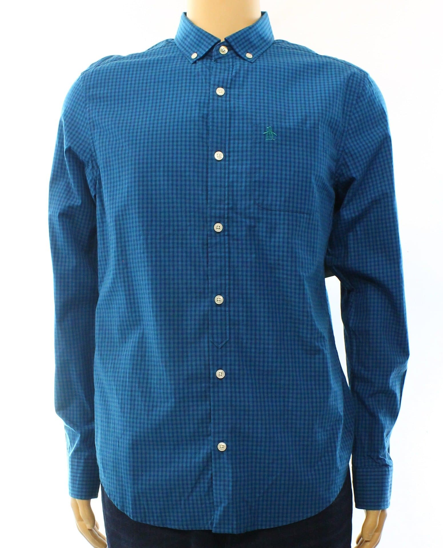 Original Penguin Men's Core Gingham Long Sleeve Woven