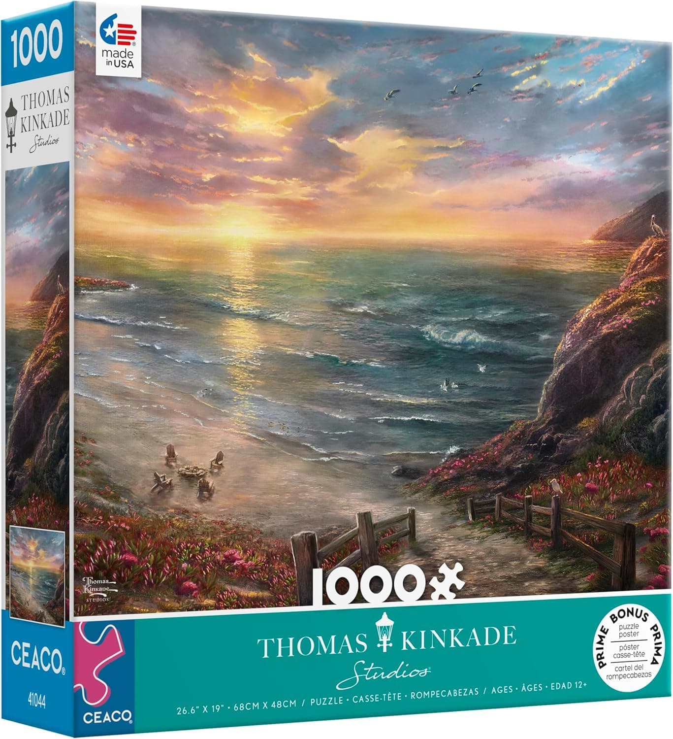 Ceaco - Thomas Kinkade - Beachside Gathering - 1000 Piece Jigsaw Puzzle