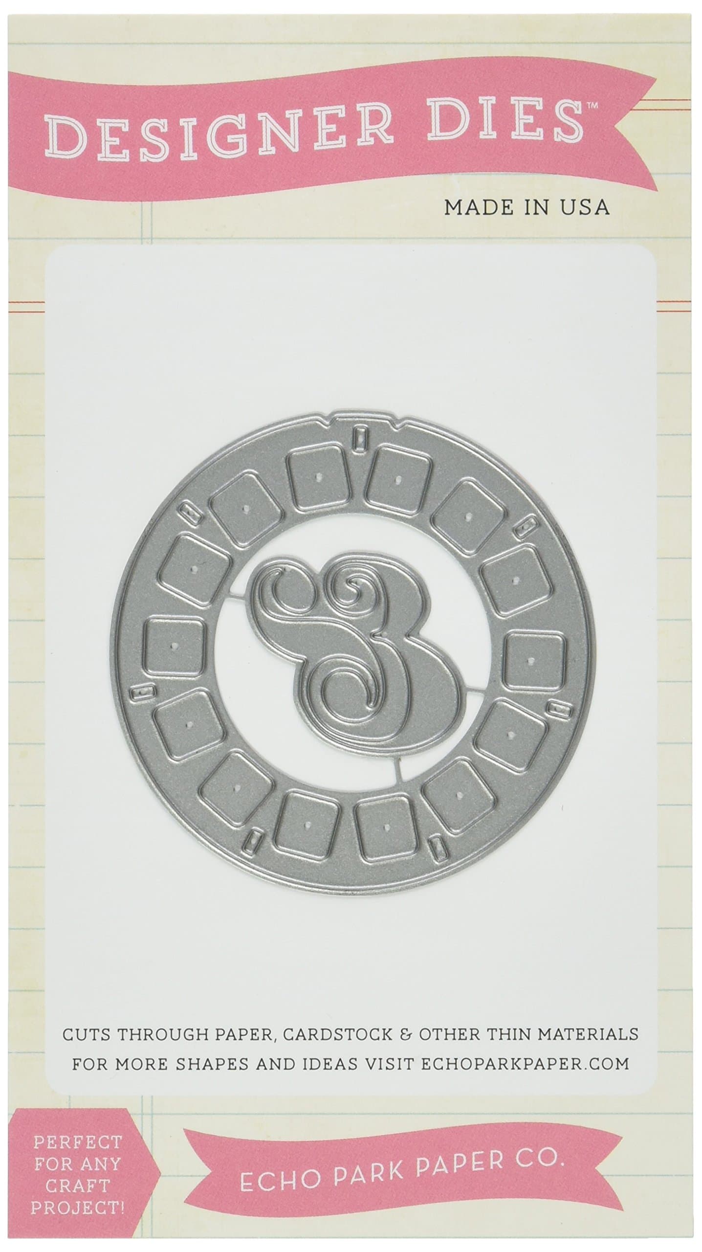 Echo Park PaperCompany EPPDie3 View Finder and Ampersand Dies for Scrapbooking