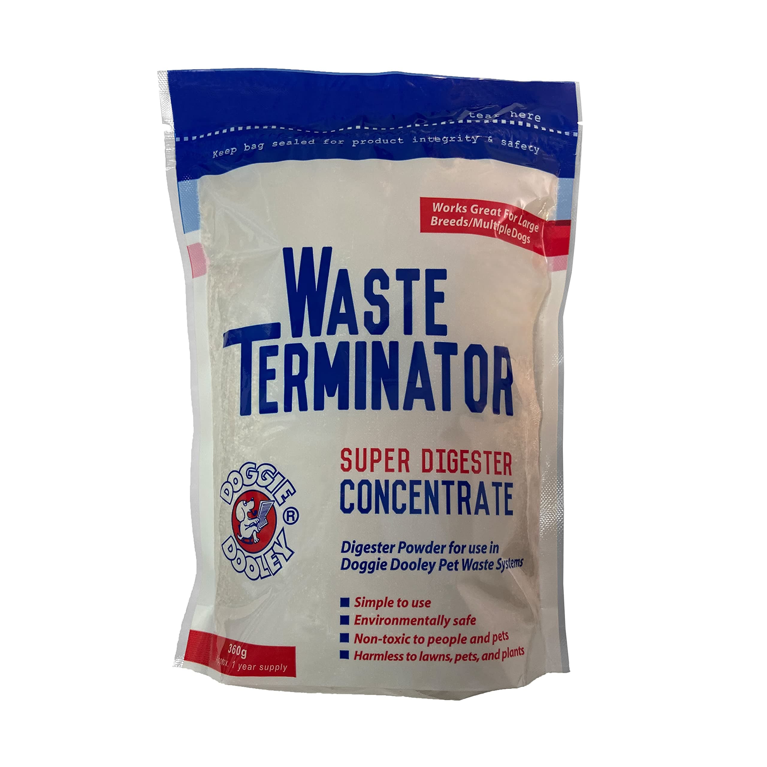 Doggie Dooley Waste Terminator Digester Powder, 1 year supply