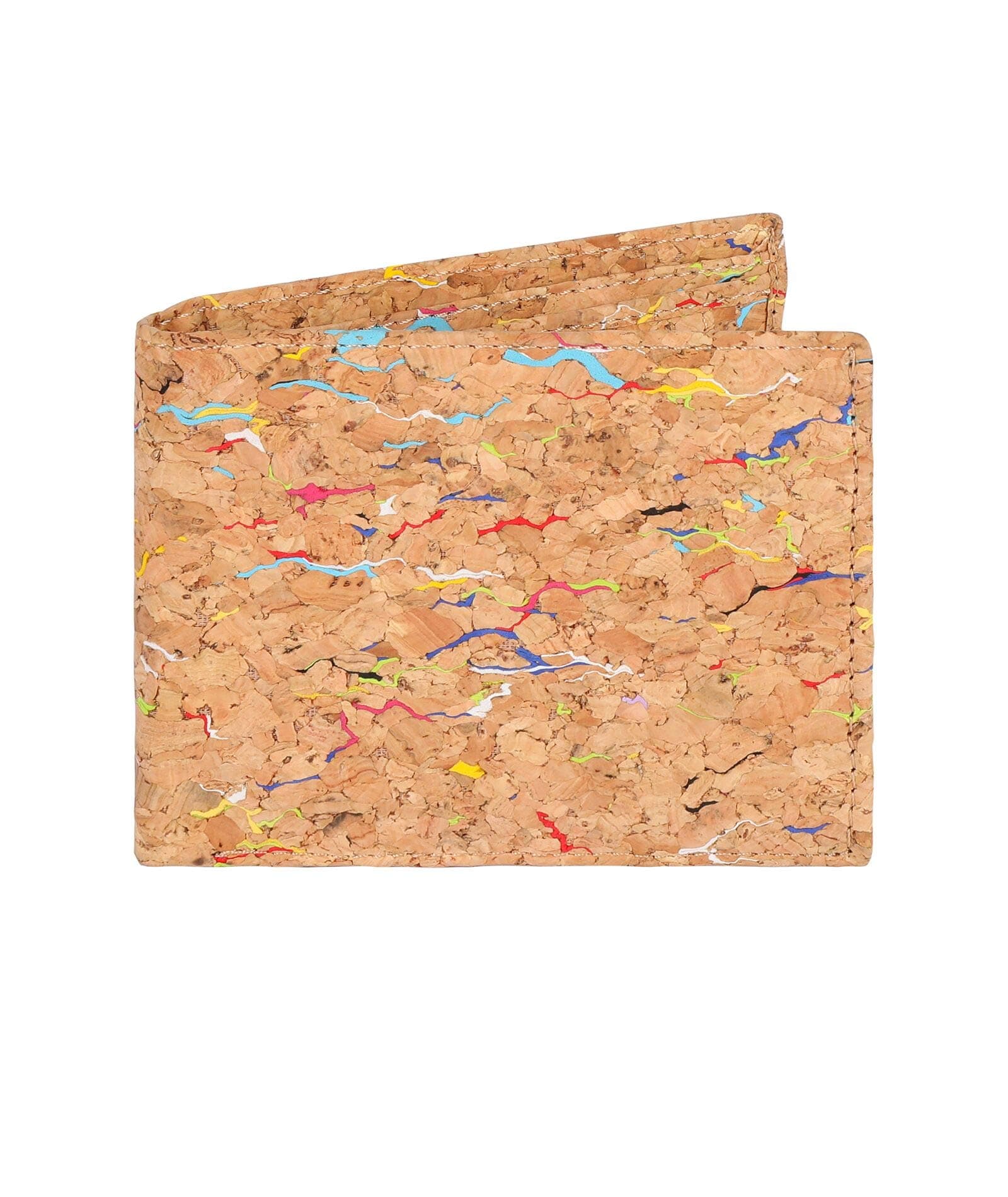 Designer Hudson & James Cork Vegan RFID Blocking Shield Card Holder Wallet for Men Lightweight Made of Eco Friendly Cork (Cork 06)