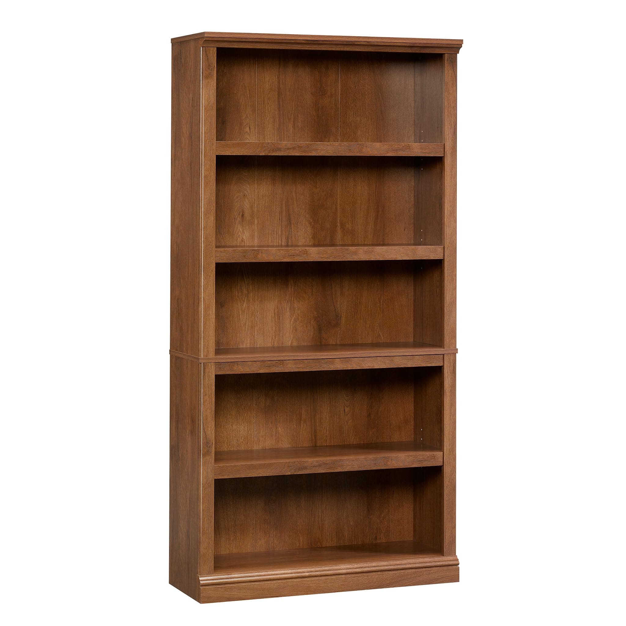 5-Shelf Bookcase, Oiled Oak Finish
