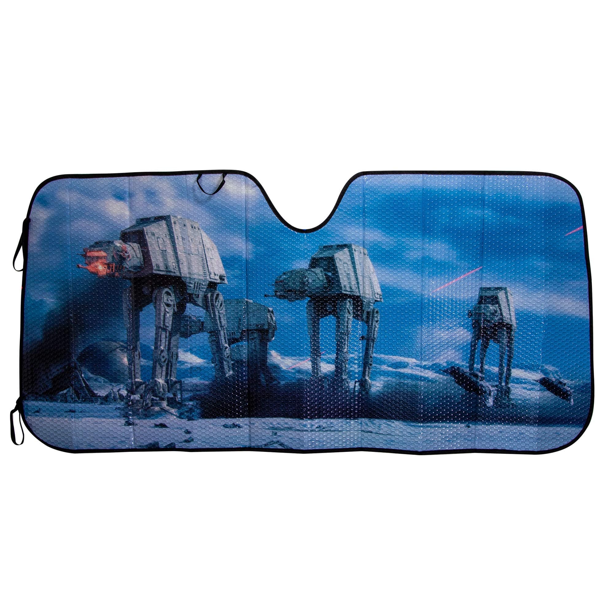 Plasticolor 003724R01 Star Wars Hoth Scene Accordion Style Front Windshield Sunshade, 58"x27"
