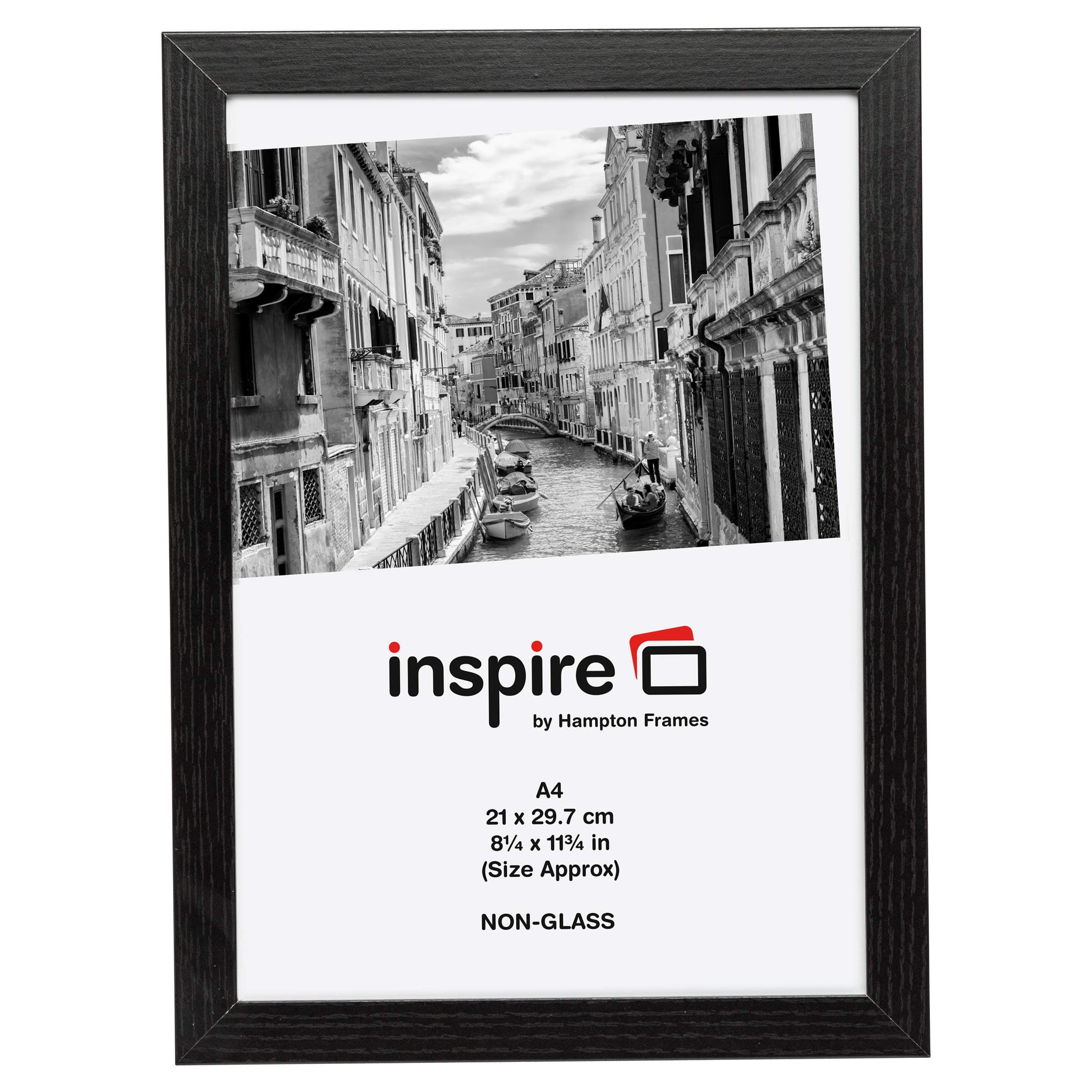 Inspire for Business "KENA4BLKNG" Kent 21 x 30 cm A4 Easy Loader Photo/Poster Frame - Black