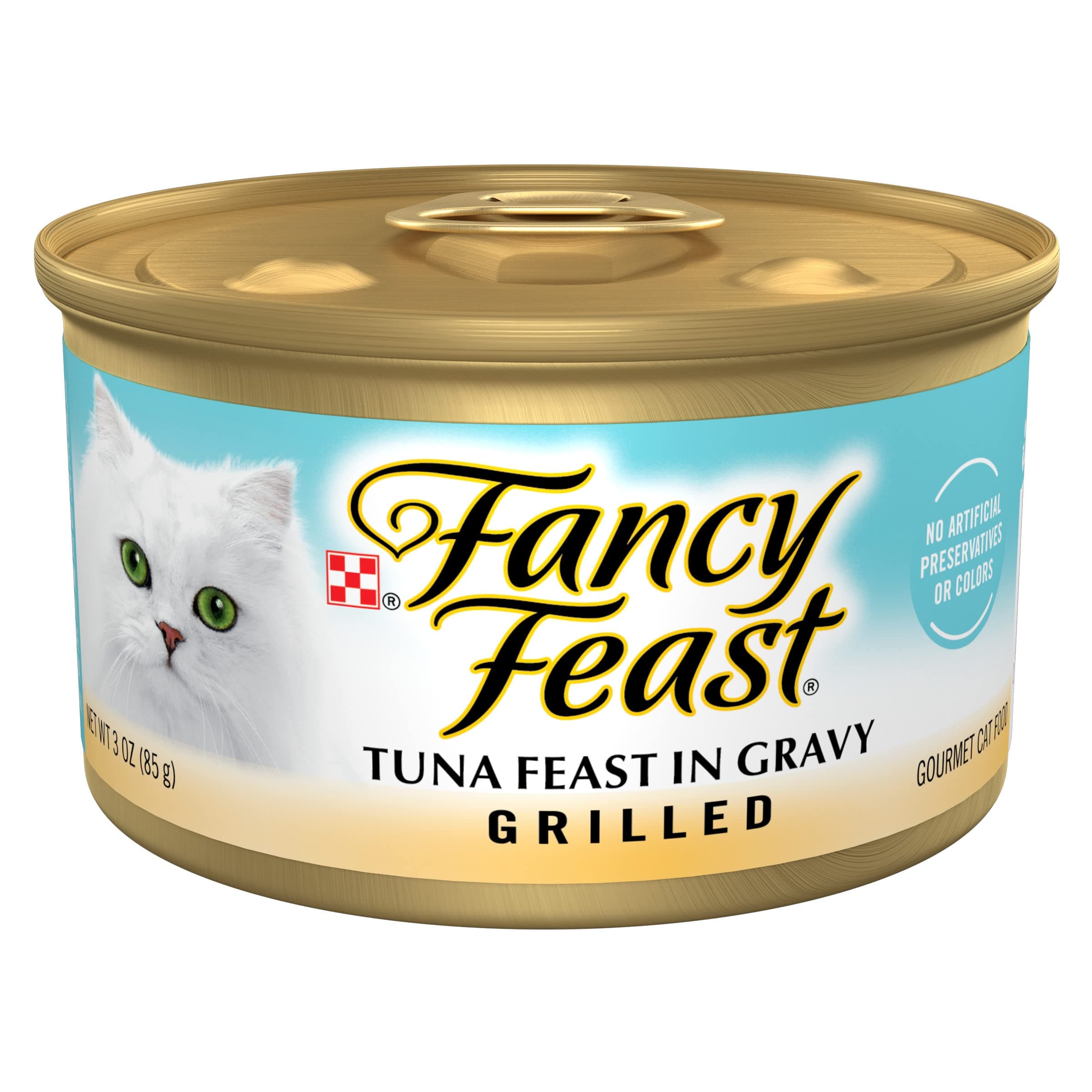 Fancy Feast Grilled Tuna Feast In Gravy Canned Cat Food 24 - 3oz Cans