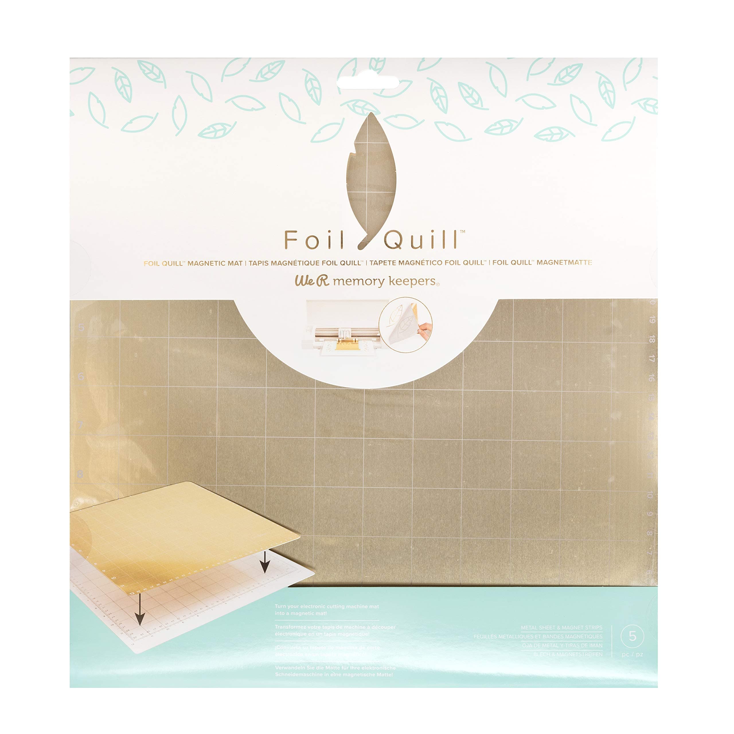 FOIL QUILL MAT by American Crafts/WE R Memory,One Size,661000, White