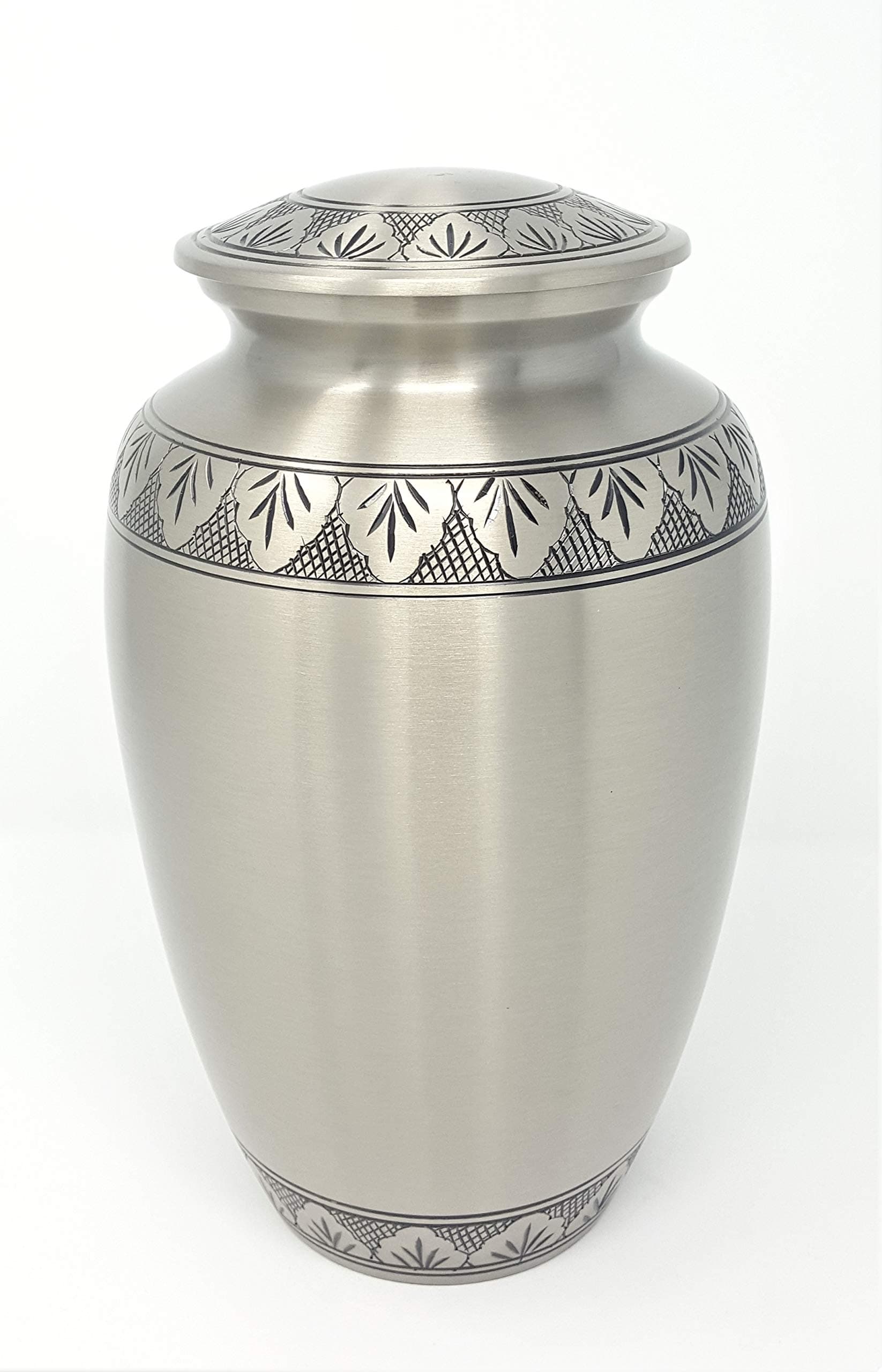 Soulshine Urns Athena Pewter Cremation URN for Human Ashes- Adult/Large in Solid Brass