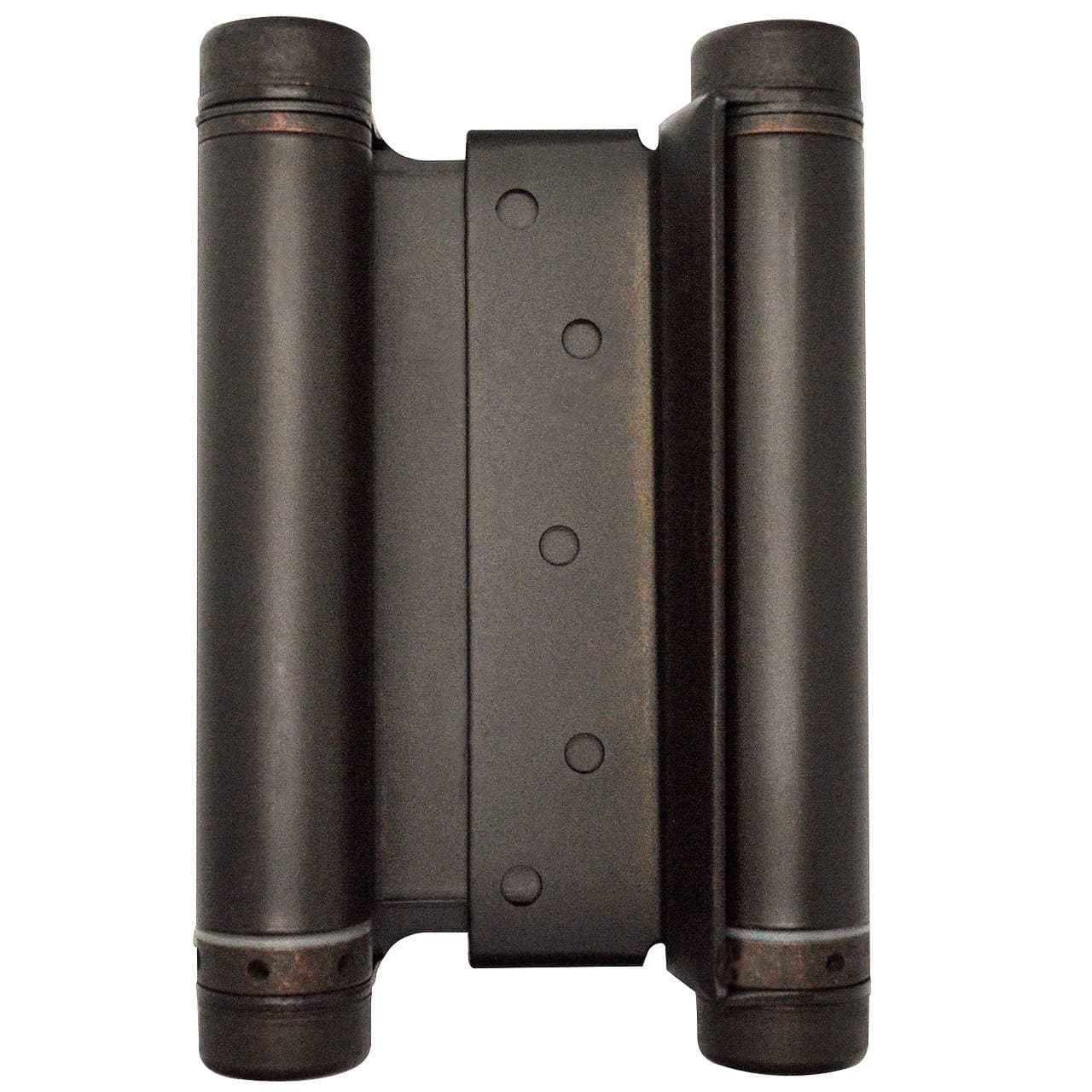 6" Double Action Hinge – Heavy Duty Door Hinges for Saloon & Cafe Bar Swinging Doorways – Commercial Grade, Adjustable Tension for High Traffic Use, Oil-Rubbed Bronze, 1 Unit