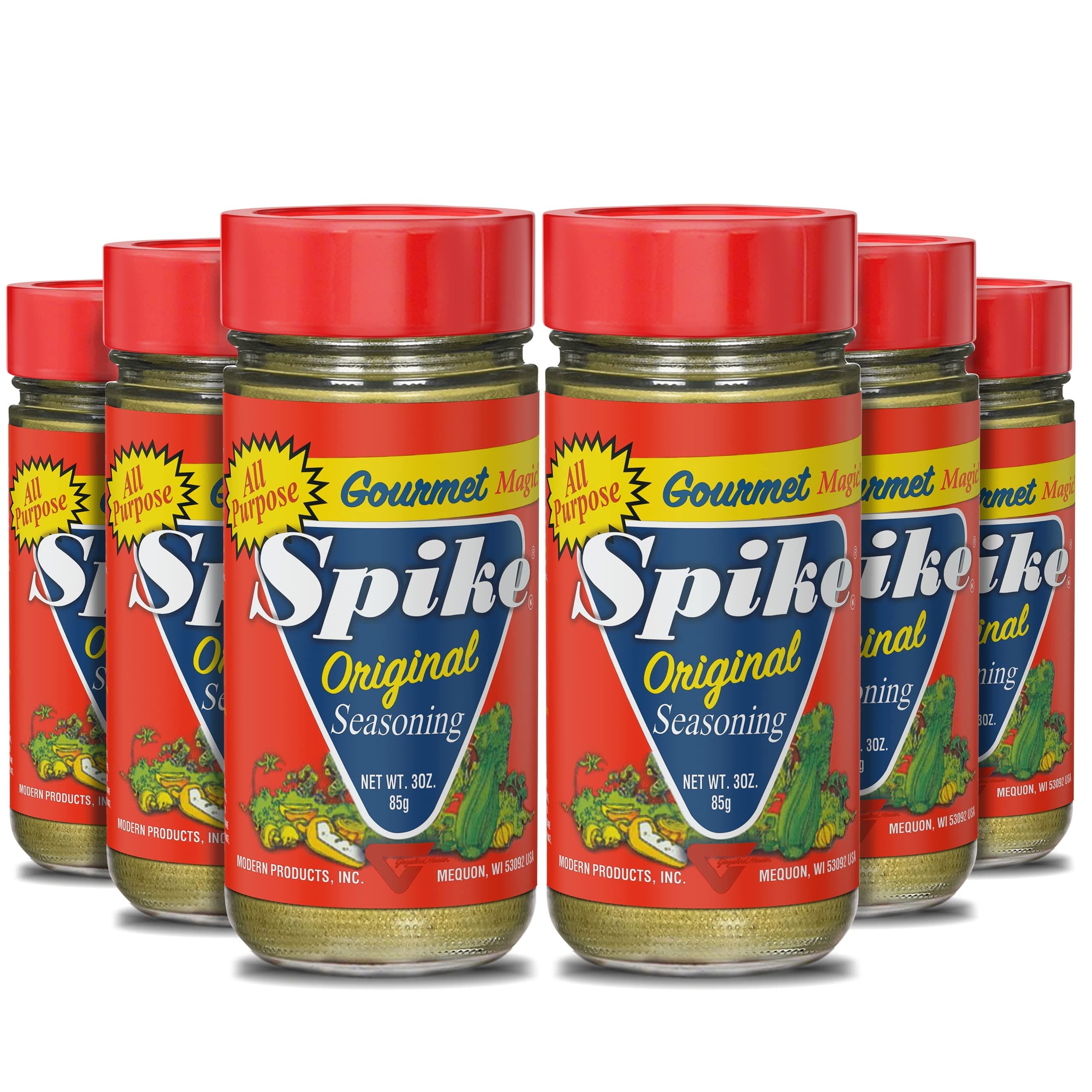 Original All-Purpose Seasoning, All Natural, Low Sodium, No Sugar, No MSG, Zero Calories, Vegan (6 Pack - 3 Oz Each)