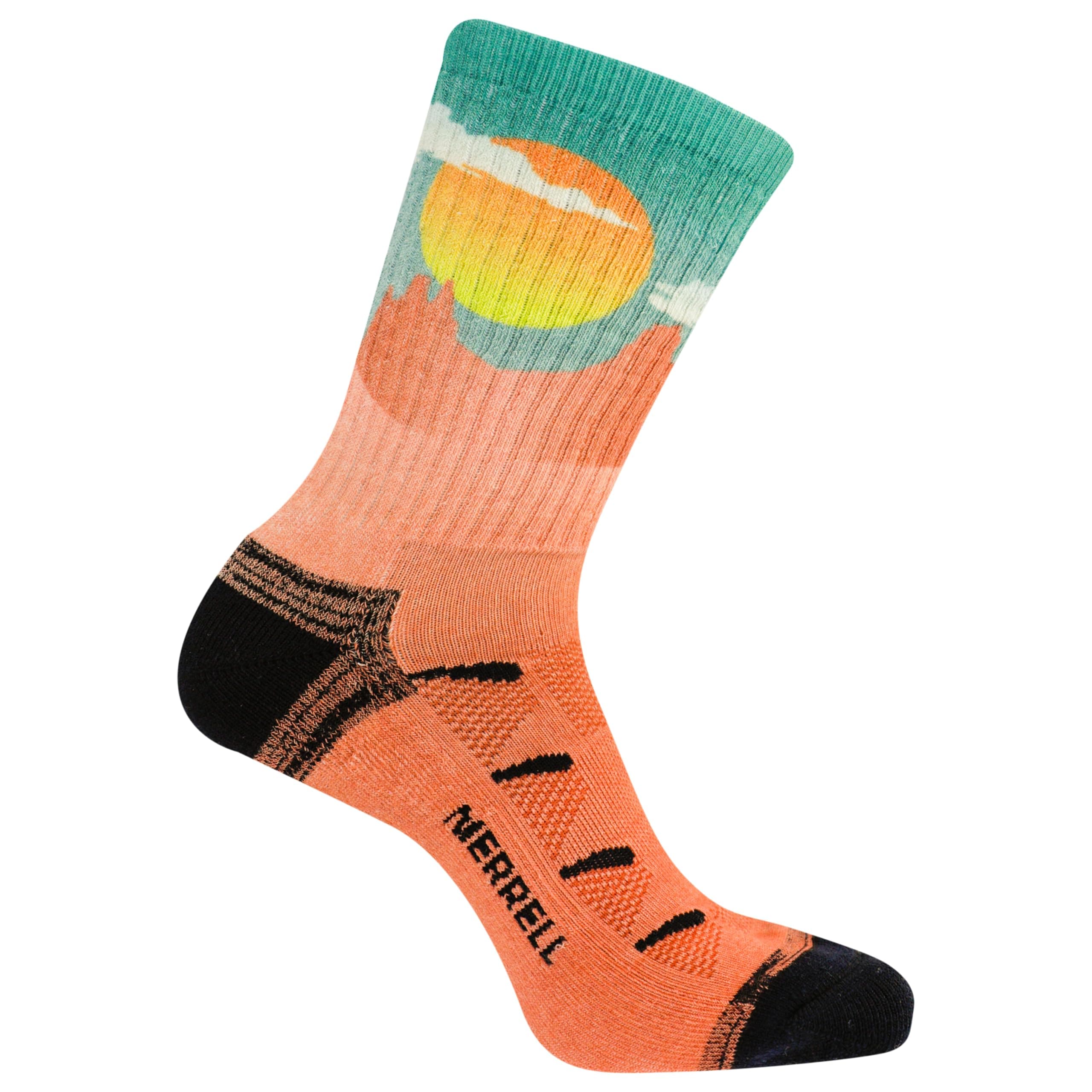Merrell unisex-adult Men's and Women's Moab Hiking Mid Cushion Socks - Moisture Wicking & Arch Support