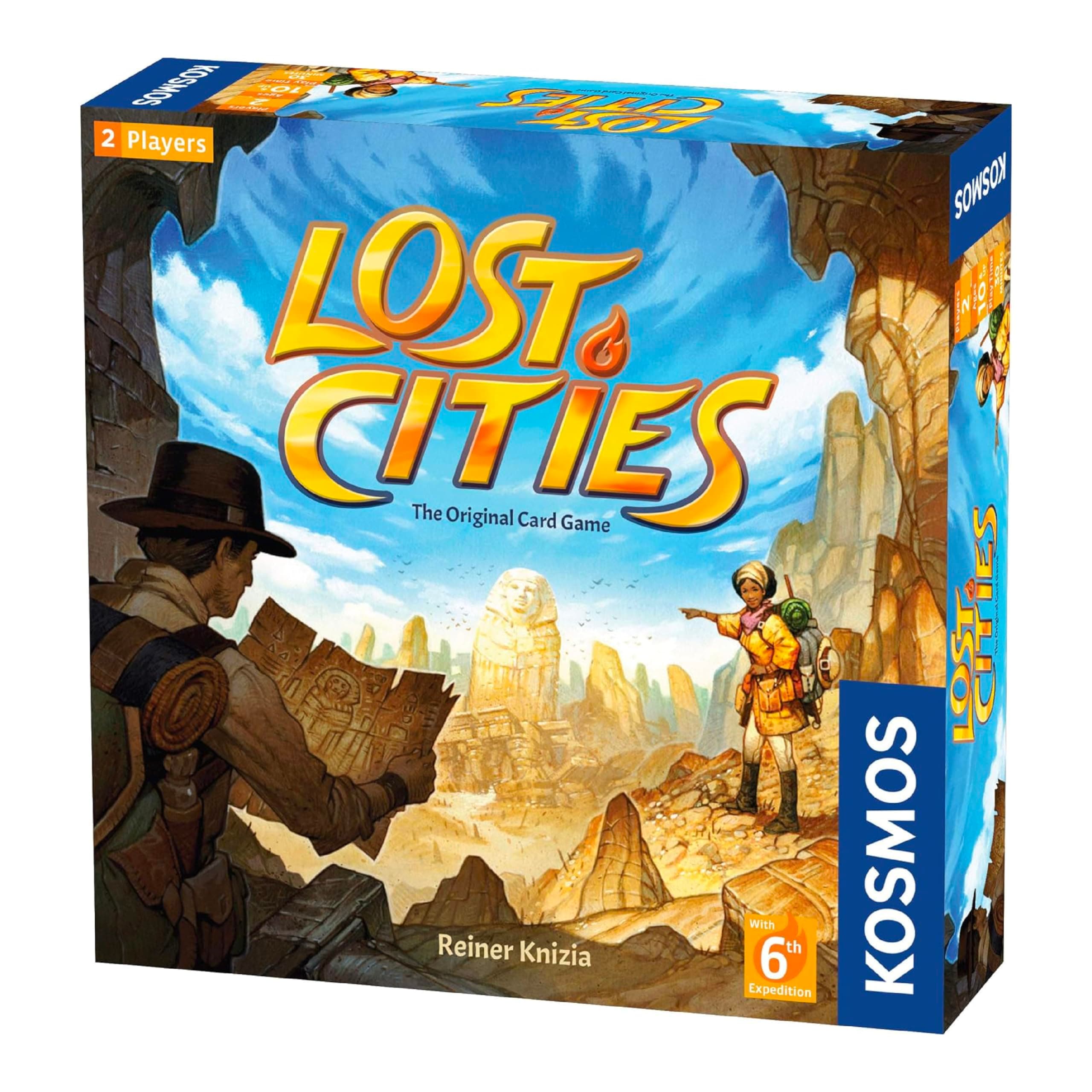 Lost Cities: The Original Card Game with 6th Expedition | Strategic Card Game for 2 Players | Game Night for Kids & Adults Age 10+ | Fun Adventure & Exploration Game | Excellent Gift