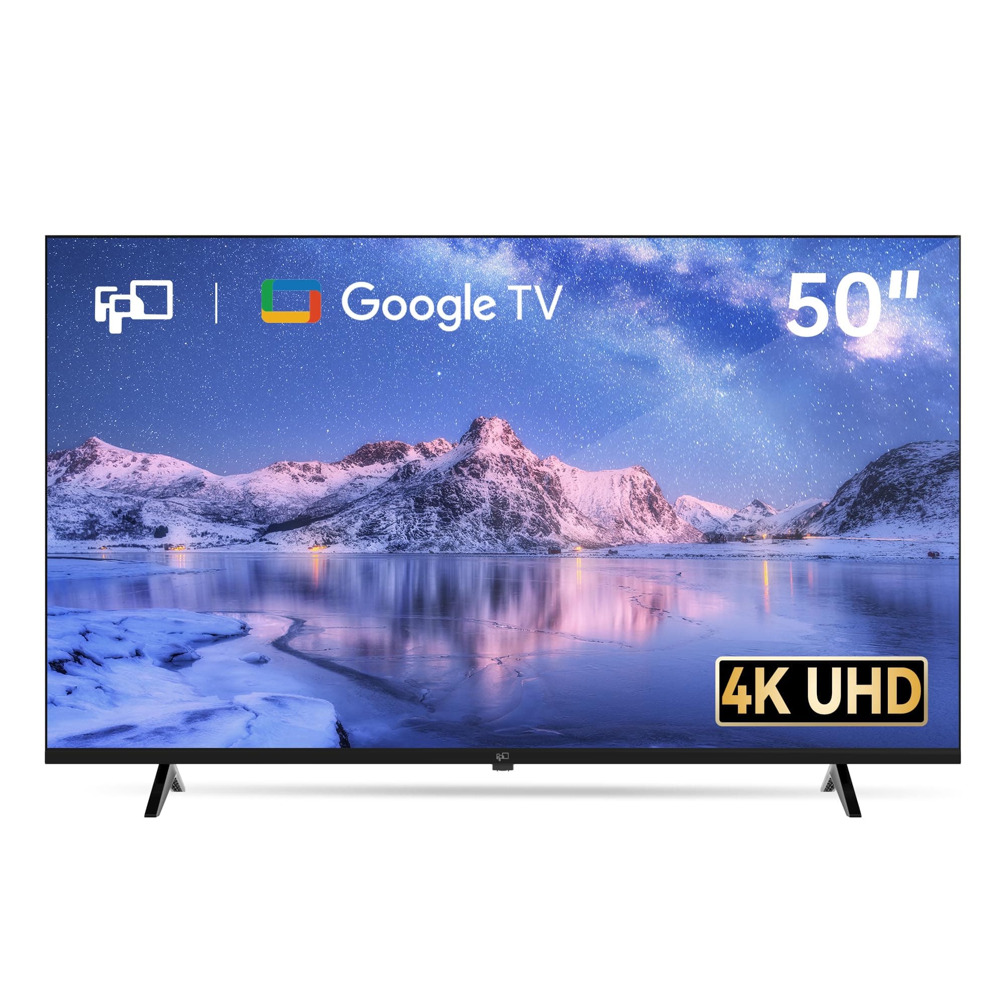 50 Inch Smart TV, 4K LED Google TV with Google Play Built-in Google Cast, HDR 10, MEMC, Voice Remote, Dolby Audio, UHD Stream Live Television (CG50-C3)
