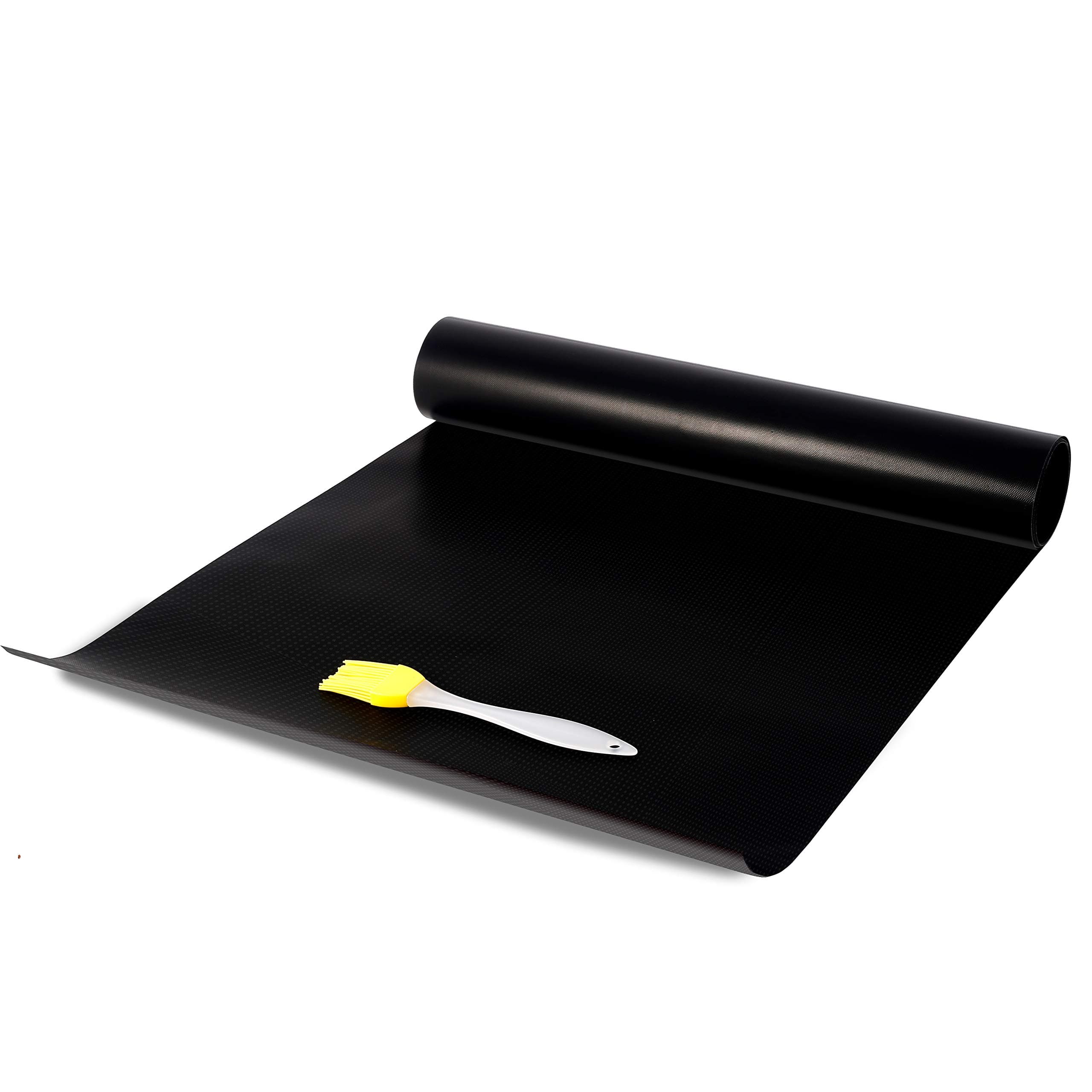 BBQ Grill Mat, Oven Liner 180x40cm (70"x16") Non-Stick Reusable Barbecue BBQ Mat, Gas Grill BBQ Sheet, Electric Grill Mat, Electric Oven Mat, FDA Approved, Heat Resistant, Cut to Any Size