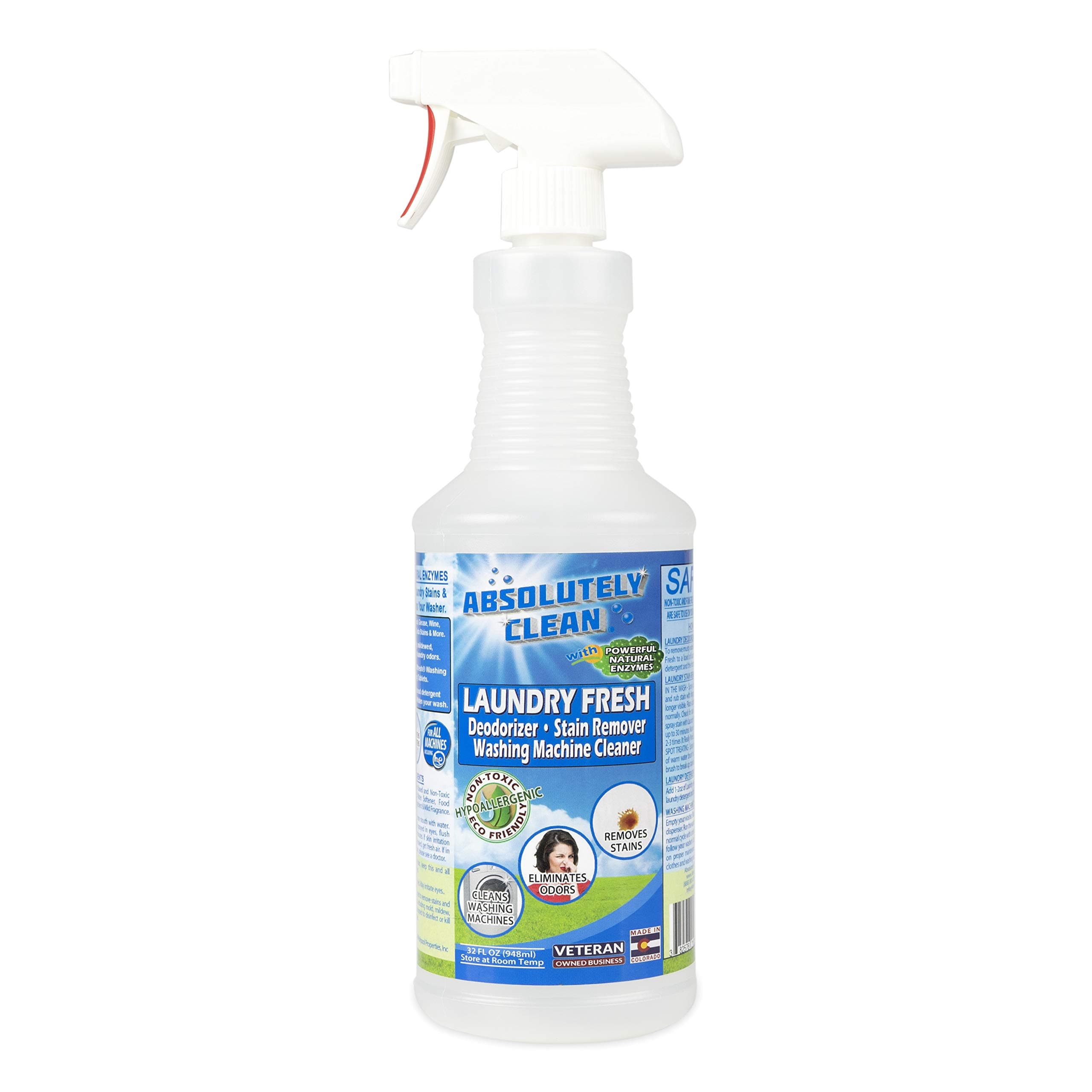 - Amazing Laundry detergent liquid Stain and Odor Remover, Naturally Based Formula (USA Made)