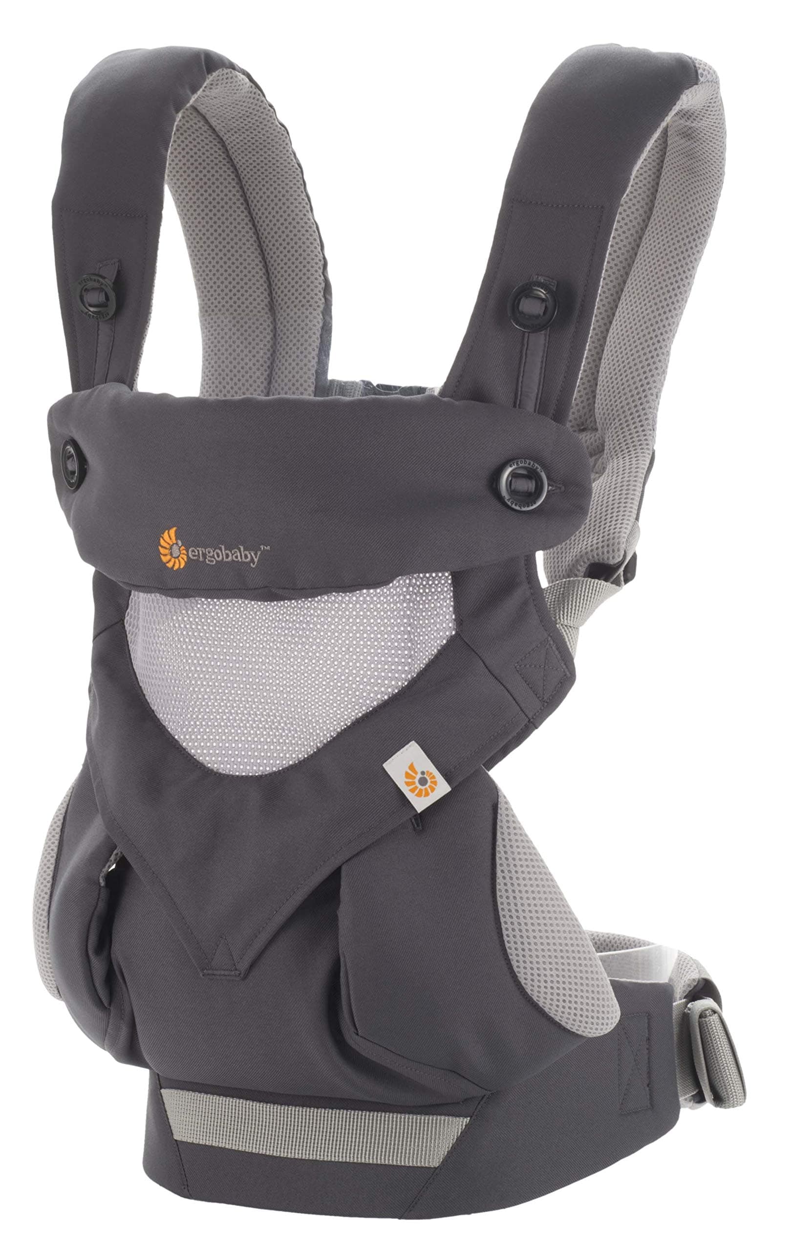 Baby Carrier for Toddler, 360 Cool Air Carbon Grey, 4-Position Ergonomic Child Carrier and Backpack