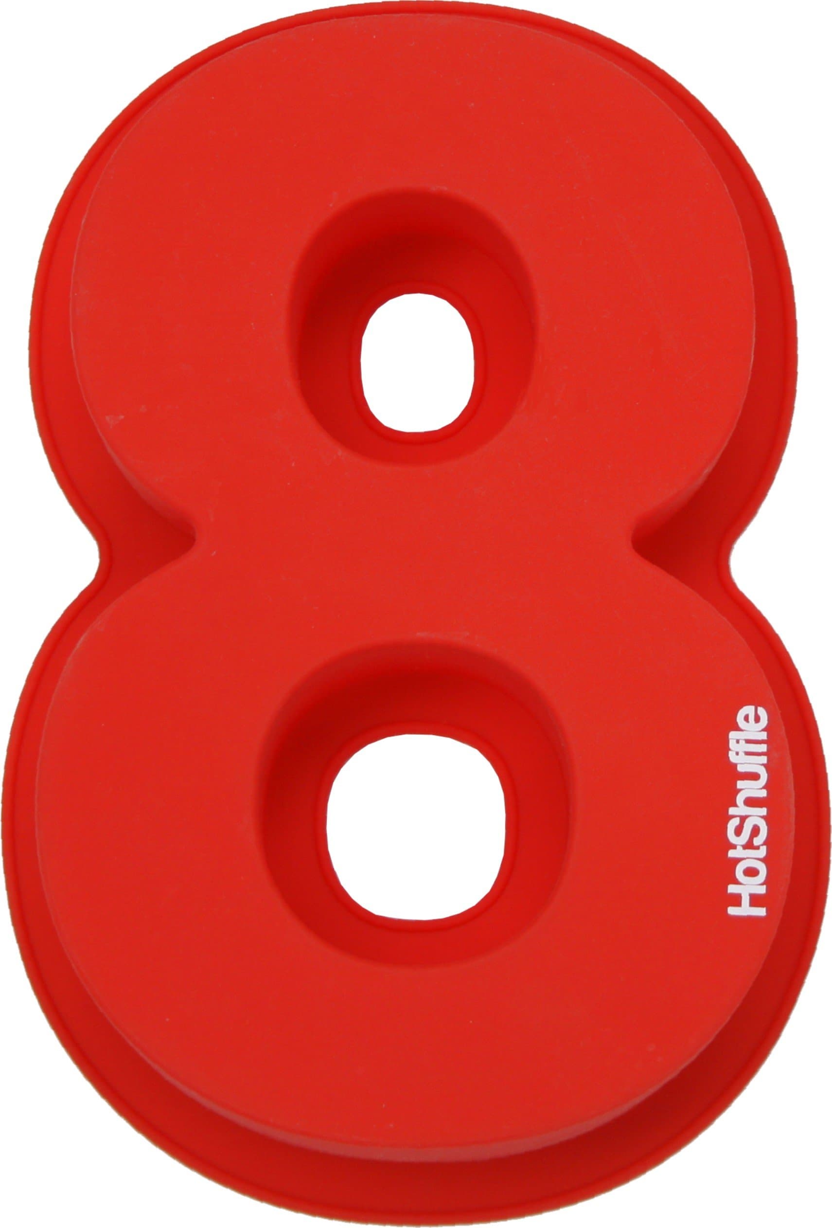 13 Inch (33cm) XL Silicone Number Cake Tin Mould Baking Birthday Anniversary (Number 8)