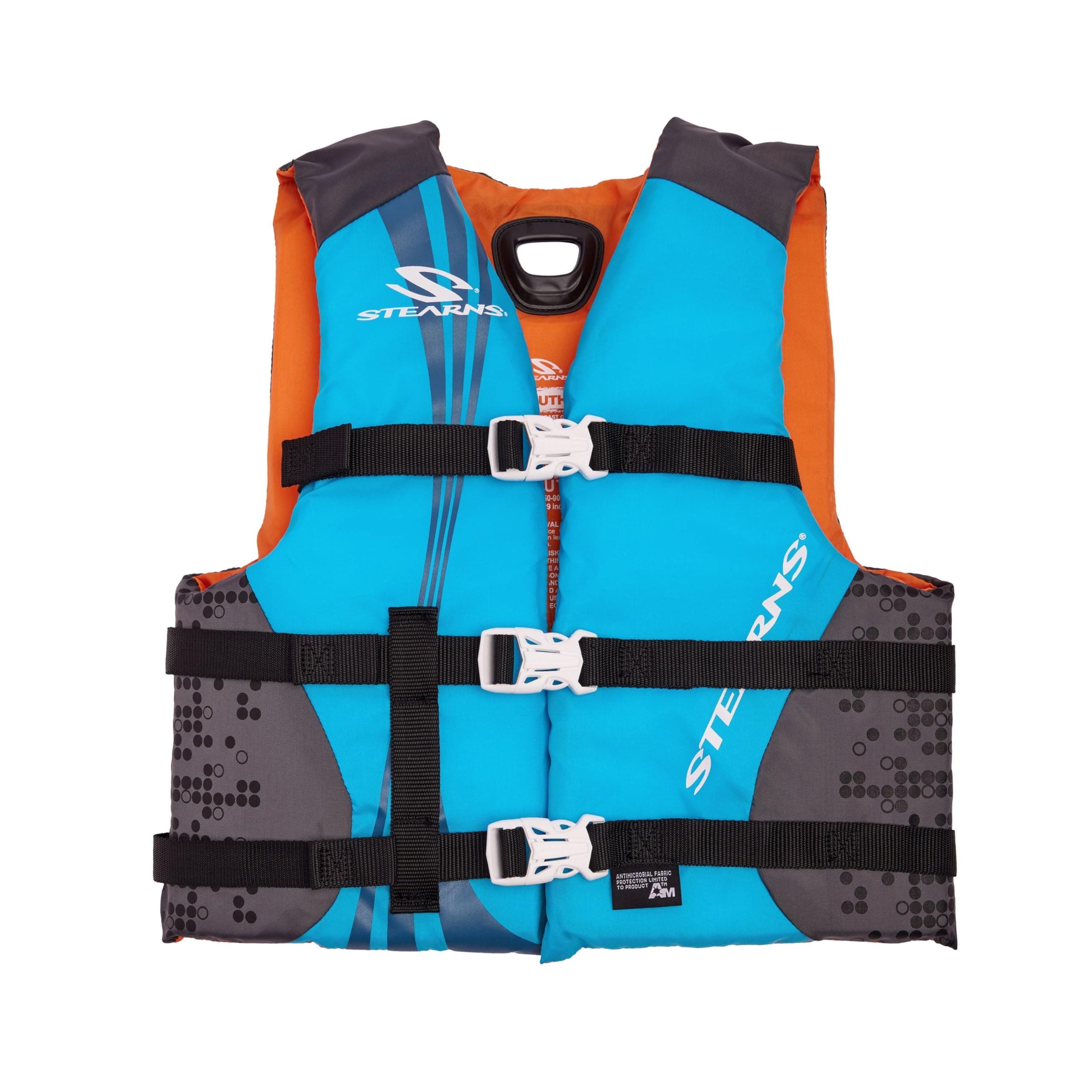 STEARNS Life Jacket for Kids Weighing 50-90lbs, USCG-Approved Type III Life Vest for Children, Youth PFD for Boating, Swimming, Beach, Pool, & Watersports
