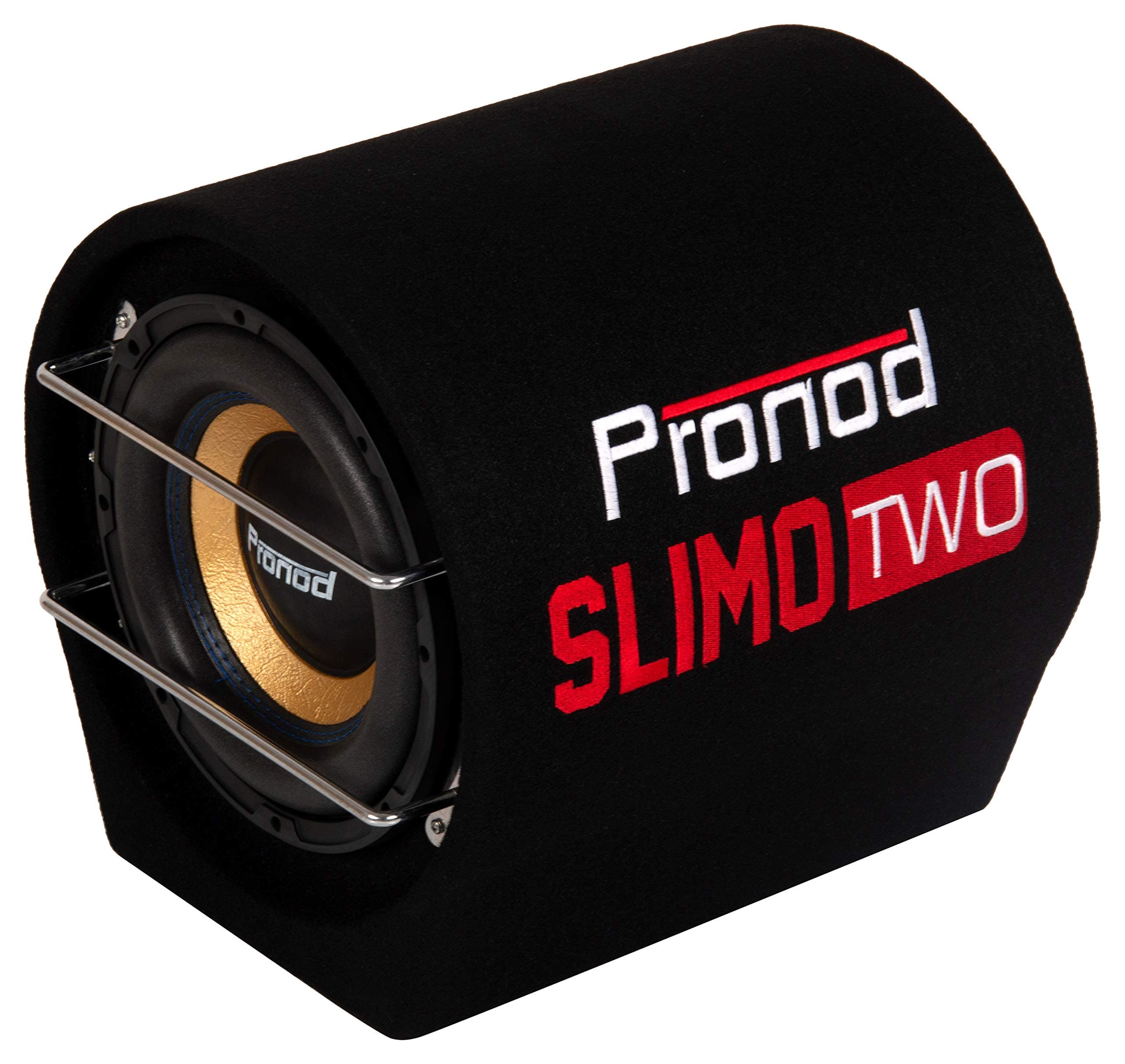 PRONOD SLIMO Two 10 Inch Active Basstube Subwoofer with Inbuilt Amplifier