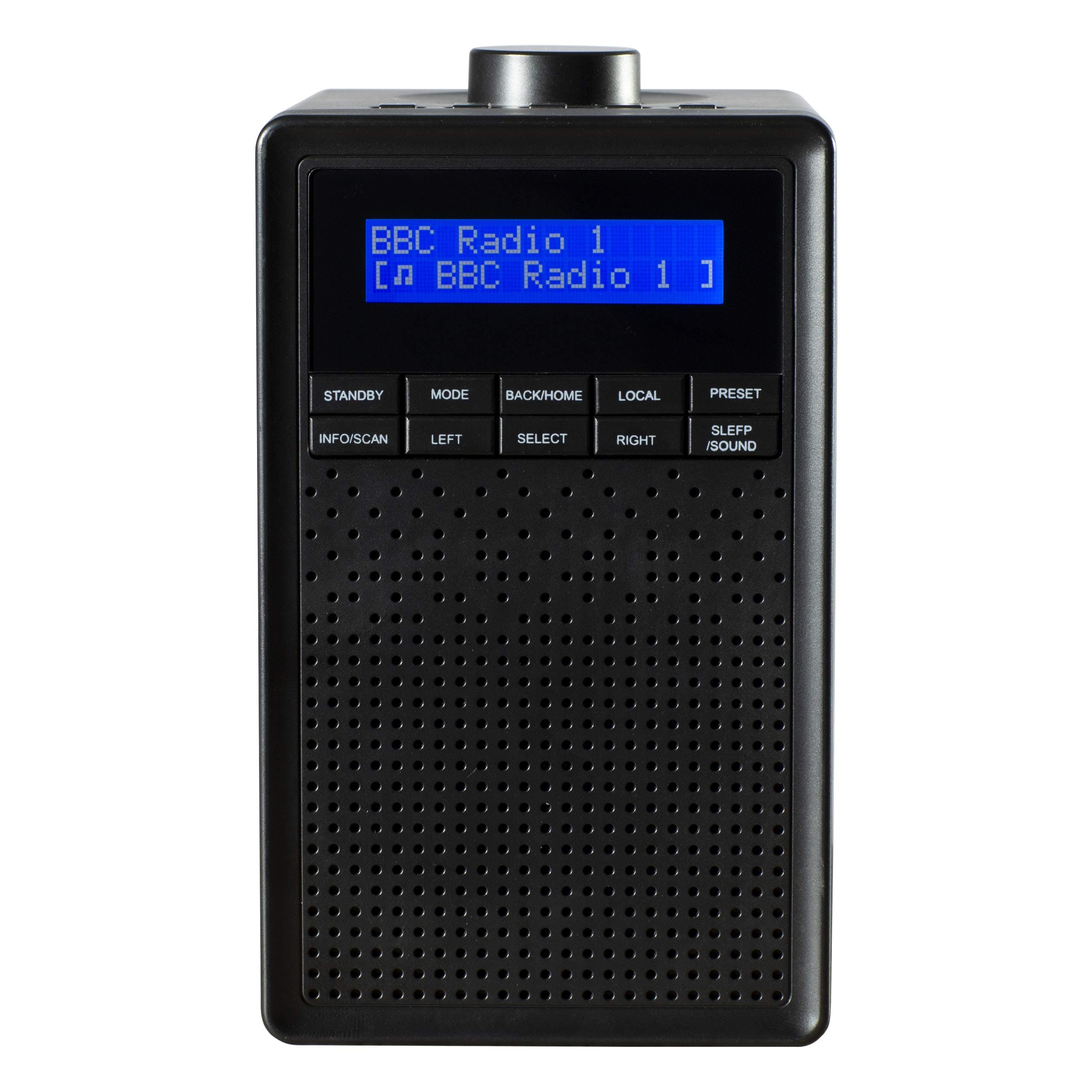 Daewoo Internet/FM Radio | Access 27000 Stations | Auto Adjusting Weather Report | Sleep Mode & Sleep Music | Great for Home or Office | Good Sound Quality - Black