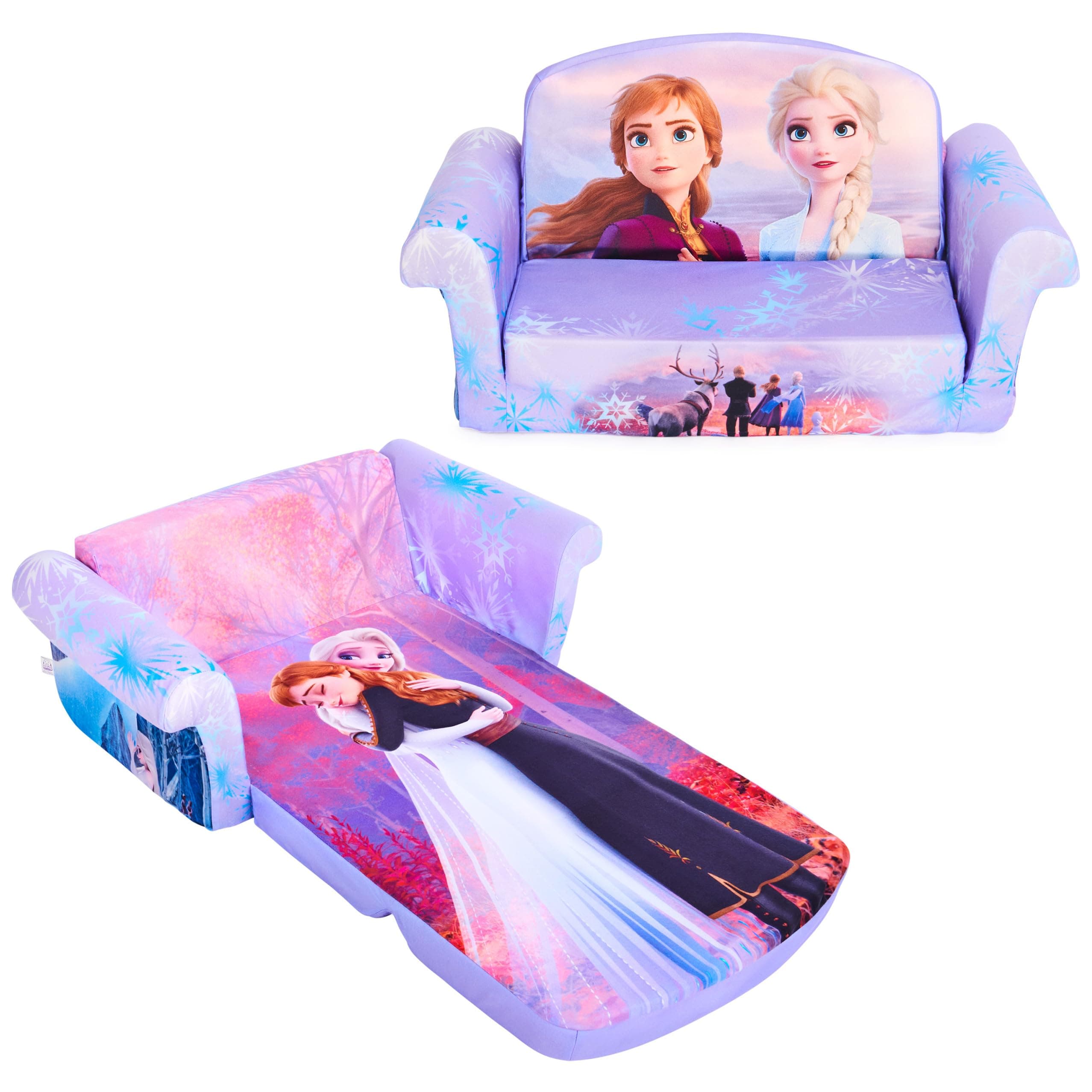 Marshmallow Furniture, Children's 2-in-1 Flip Open Foam Sofa, Frozen 2, by Spin Master