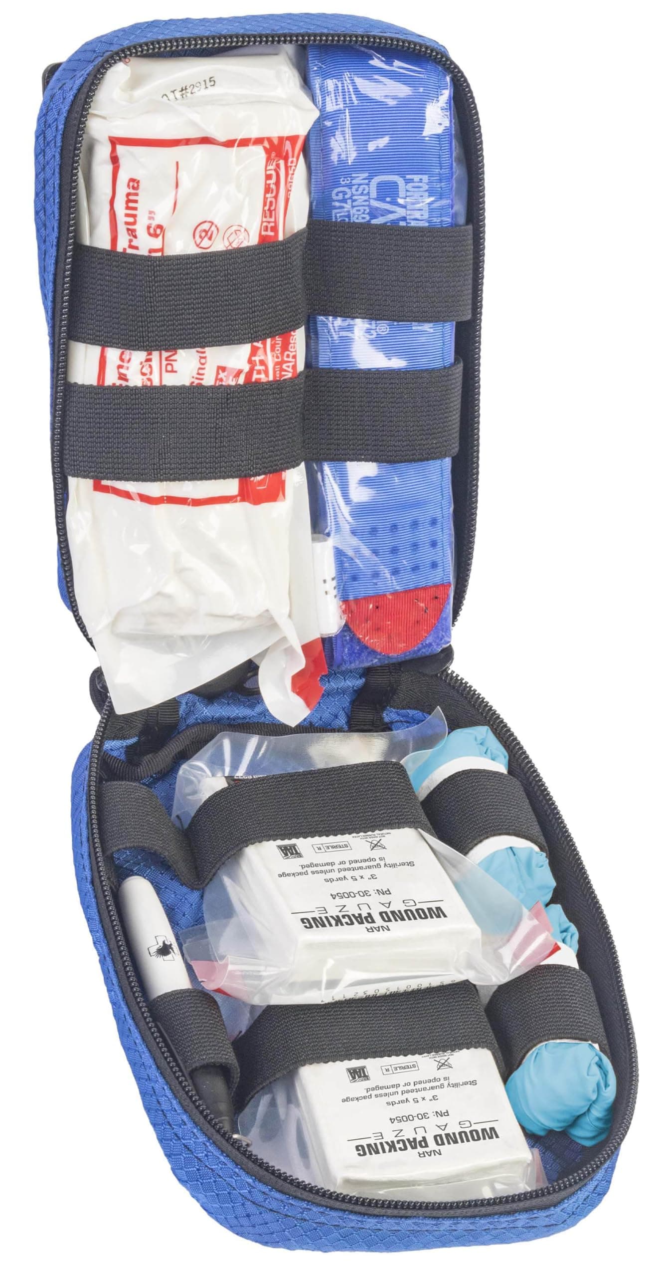 Public Access Individual Bleeding Control Blue Trainer Kit NAR Training First Aid with C-A-T Tourniquet, Gauze, ETD (80-0901)