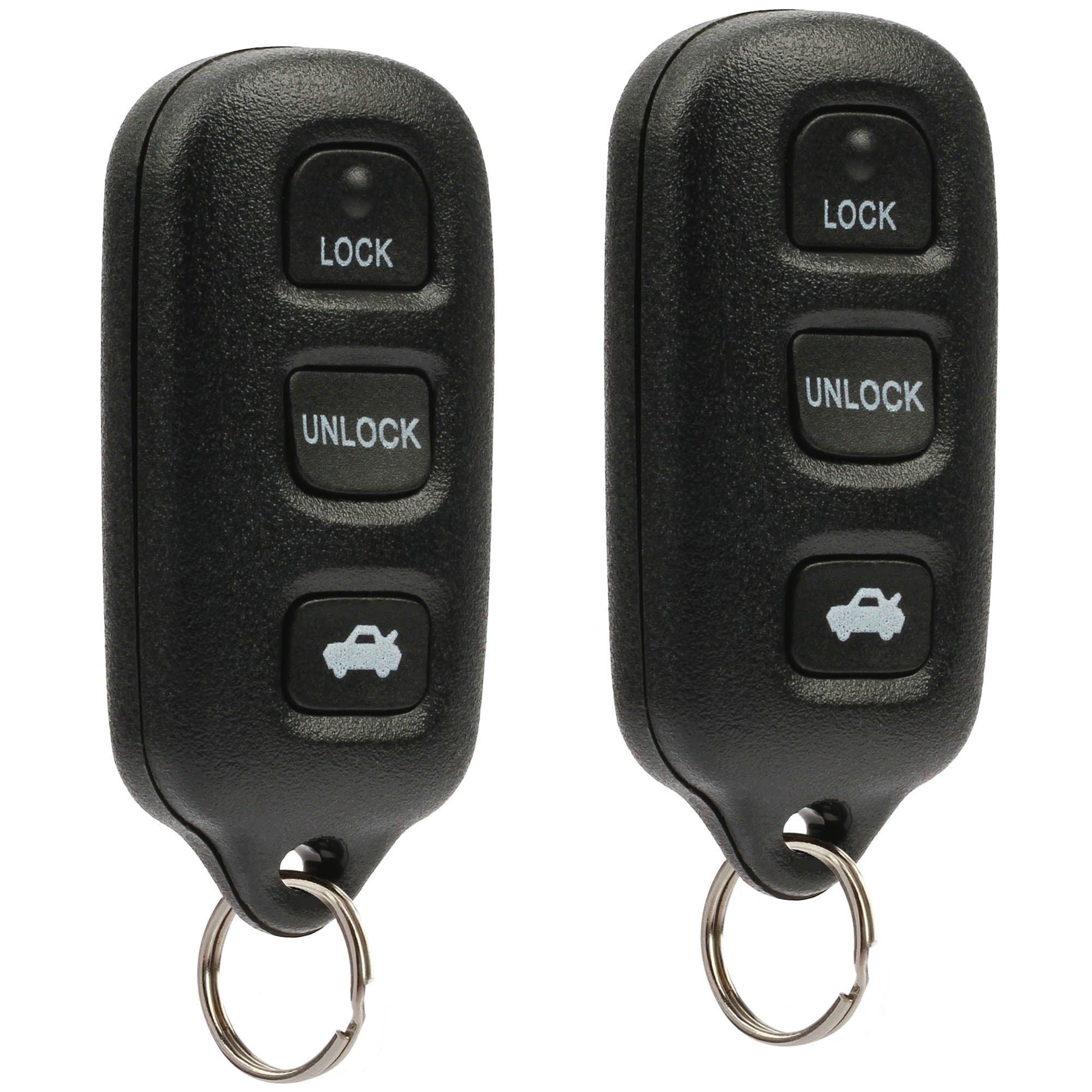 Key Fob fits 2002-2006 Toyota Camry / 2002-2003 Toyota Solara Keyless Entry Remote (GQ43VT14T), Set of 2