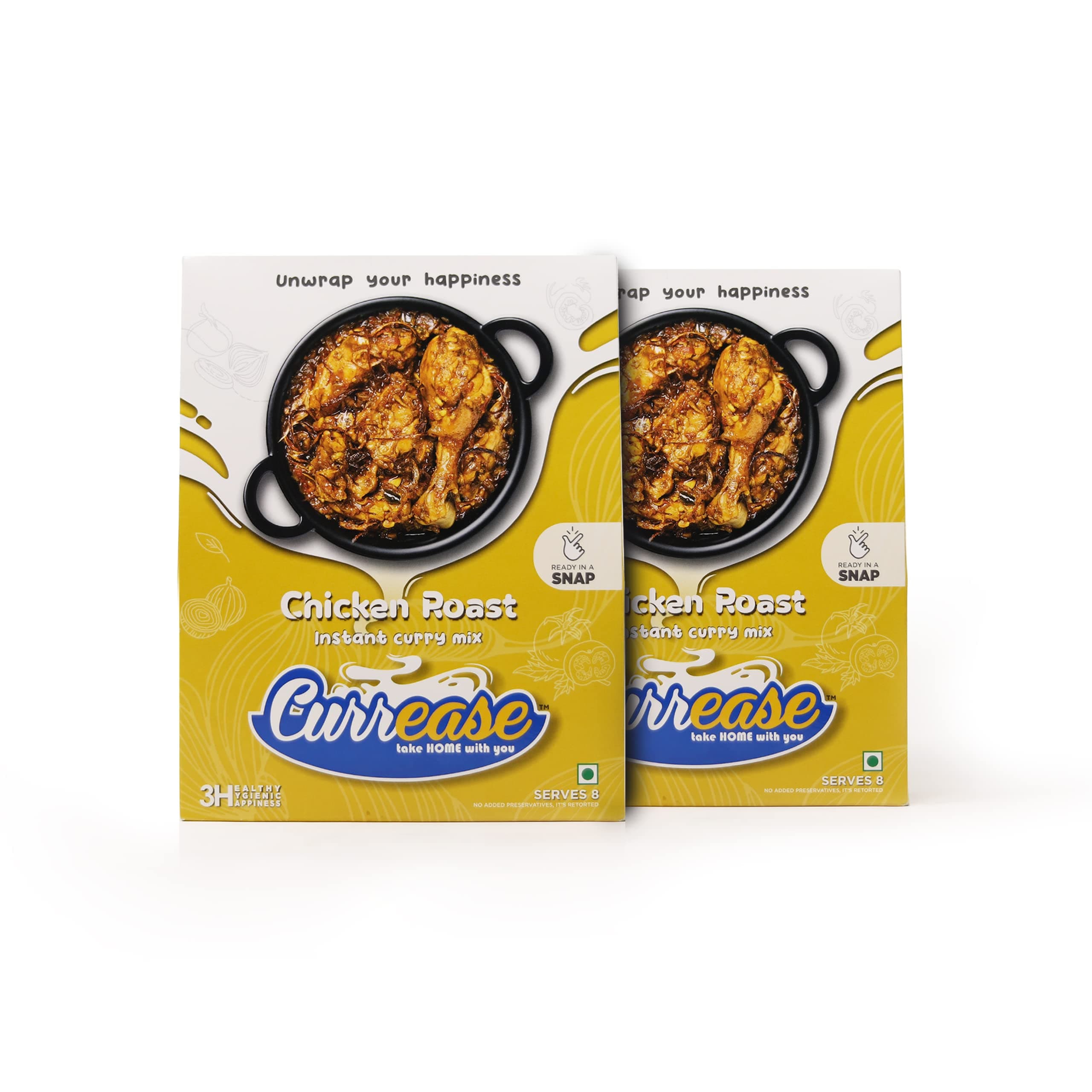 Currease Chicken Roast Instant Curry Mix, Ready to Cook, Pack of 3, 300gm each