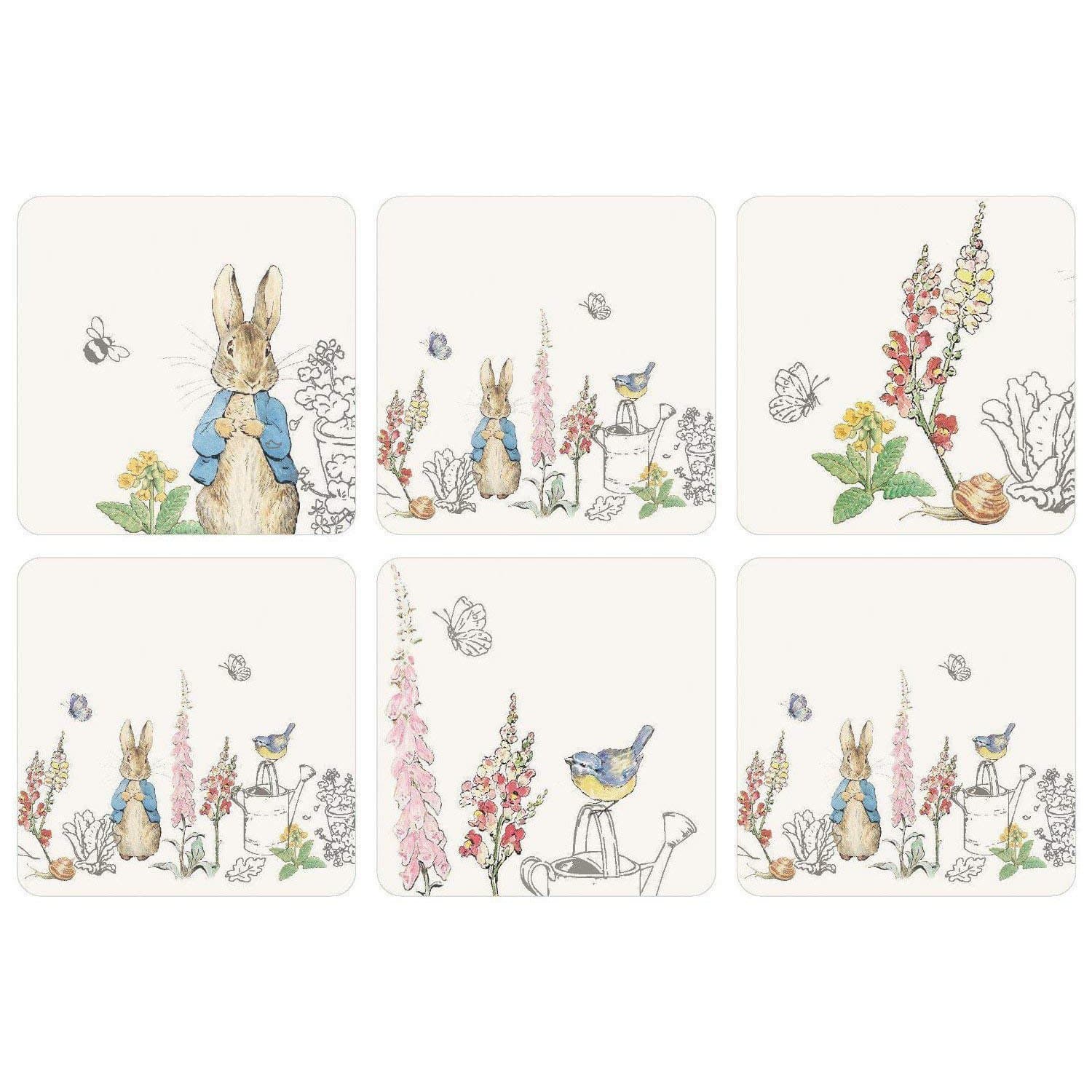 Beatrix Potter Peter Rabbit Classic - Coasters Set of 6