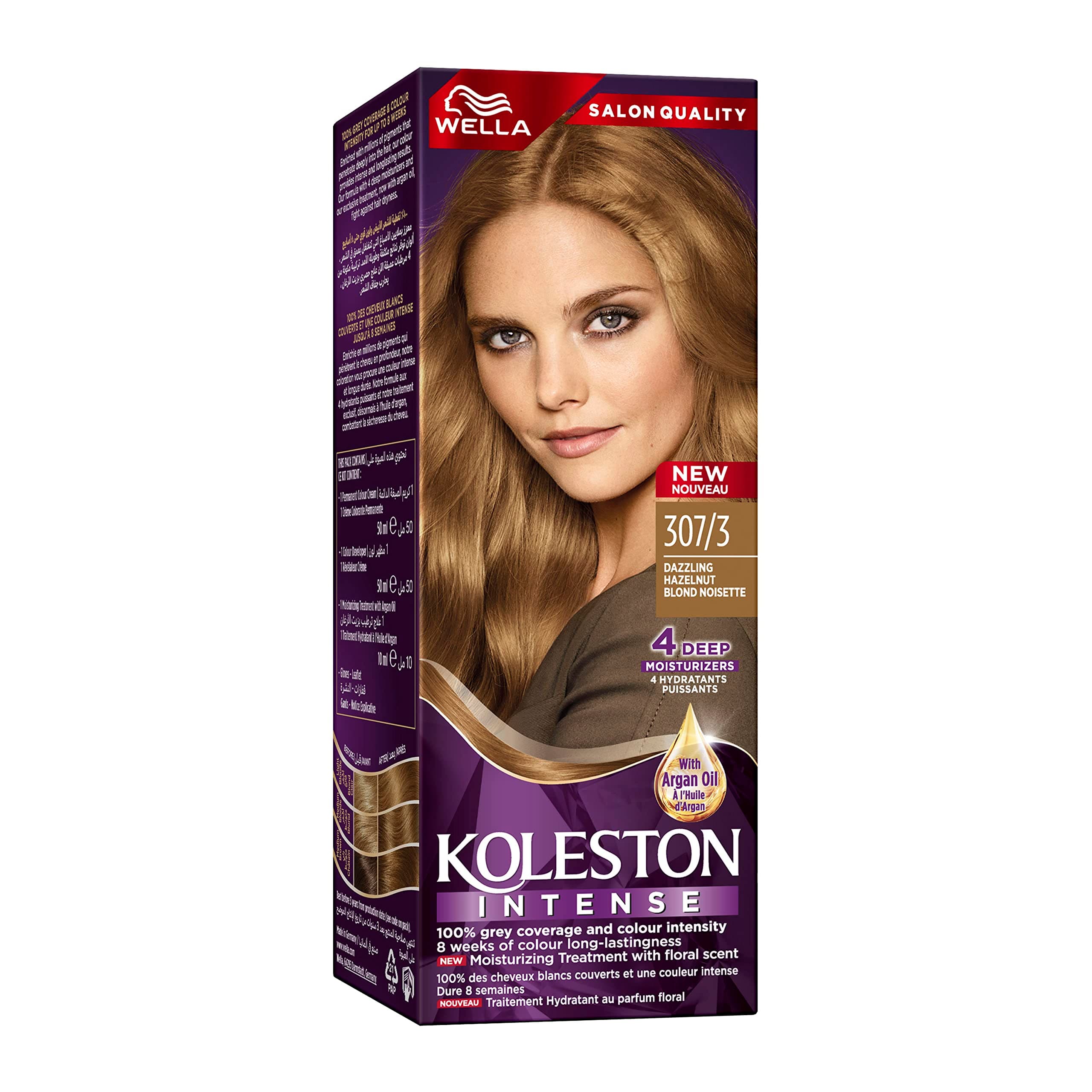 Wella Koleston Hair Color Creme 307/3 Hazelnut, 100 ml