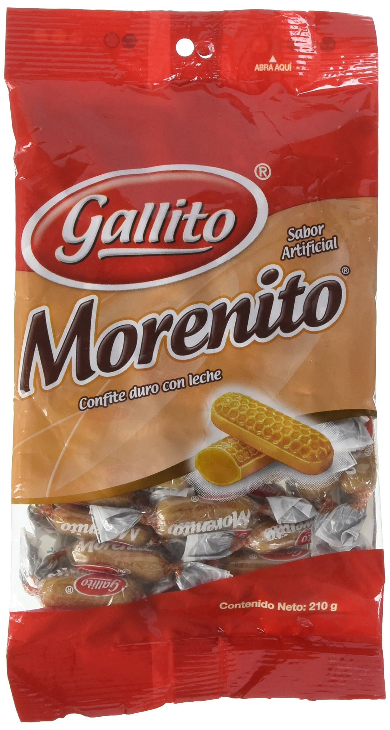 Gallito Morenito Hard Candy, 2 Bags of 7.5 Ounces