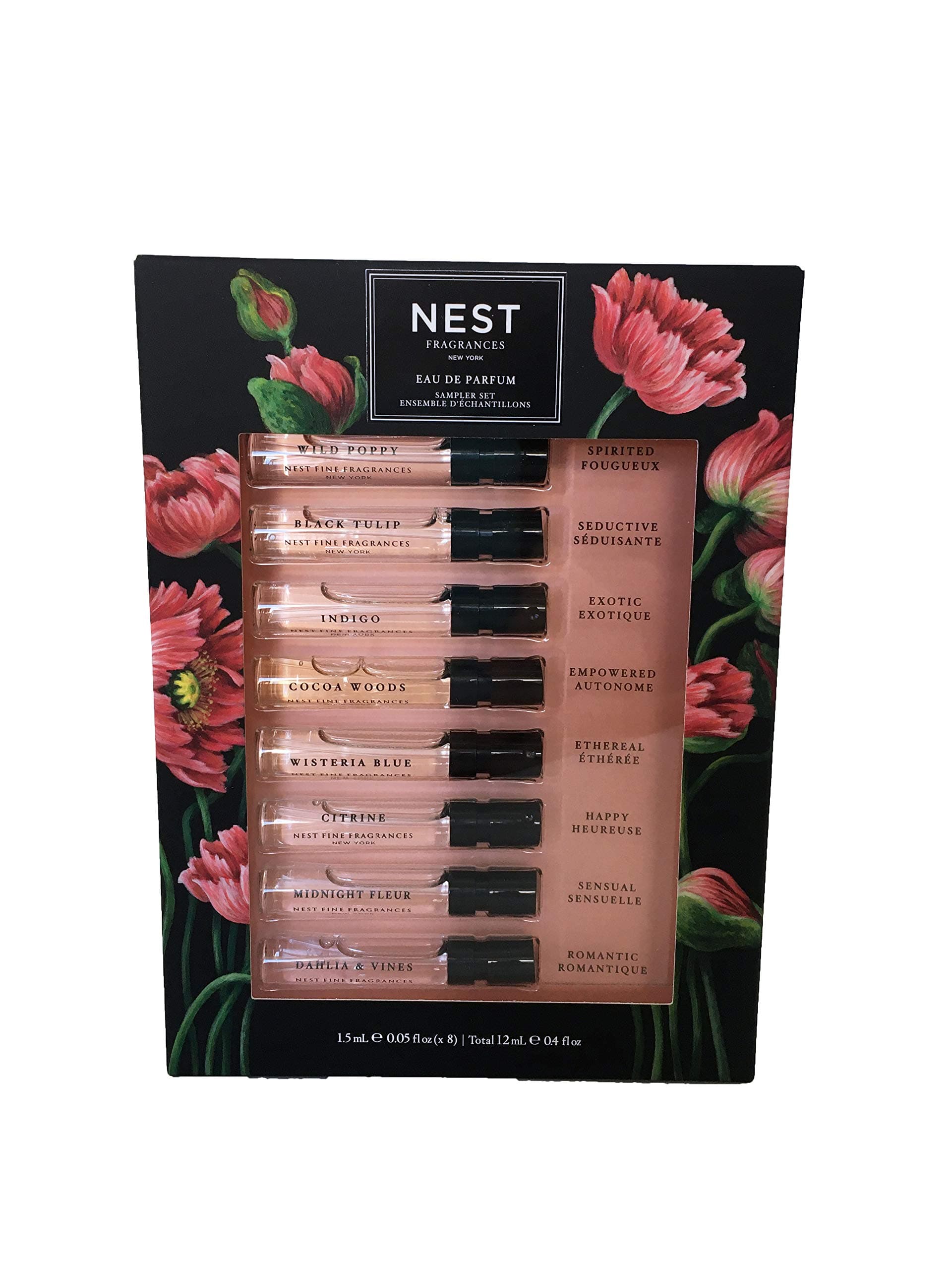 NEST Fragrances Eau de Parfum Sampler Set - 8 x .05 oz. Spray Samples