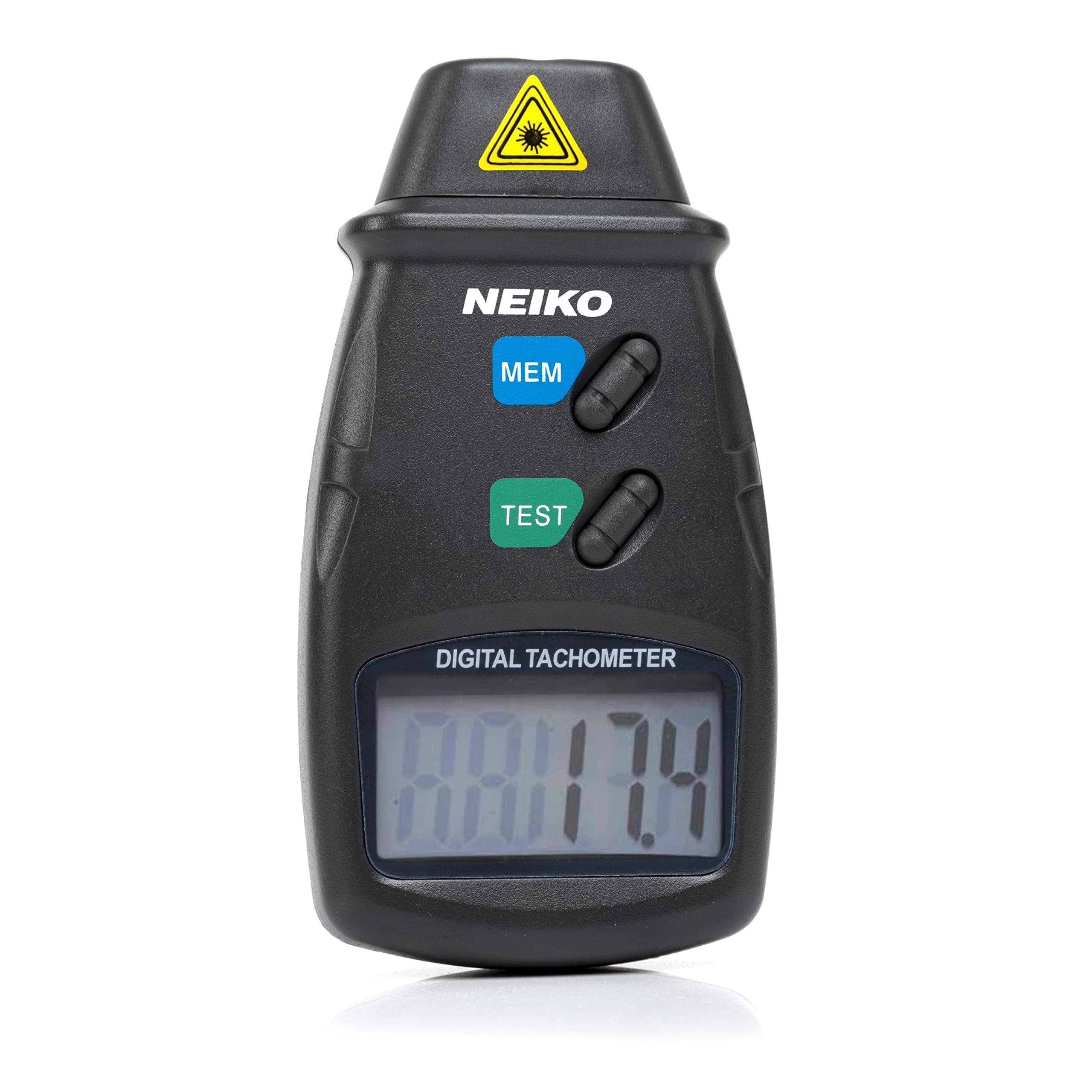 Neiko 20713A Digital Tachometer, Non-contact Laser Photo | 99,999 RPM Accuracy