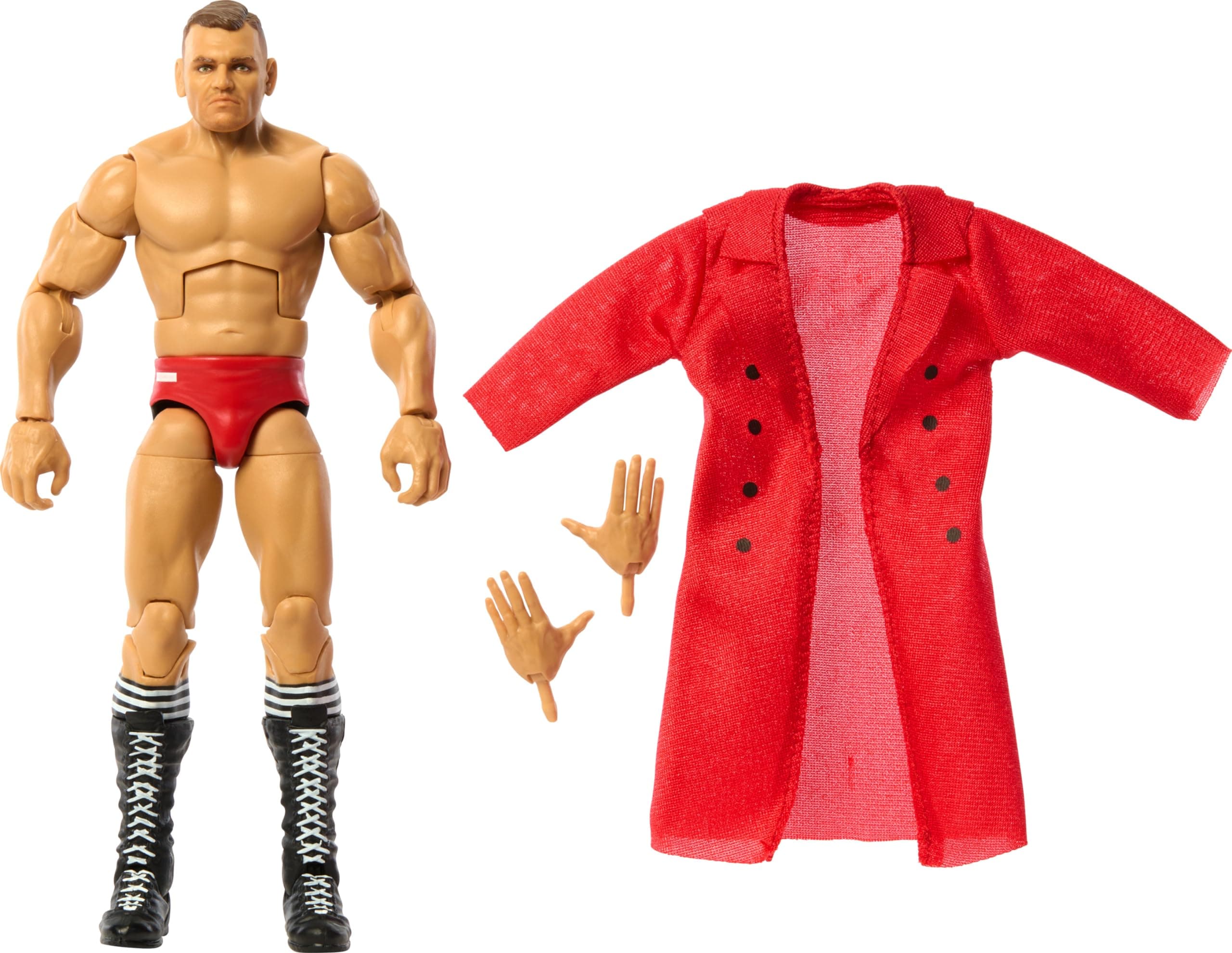 Mattel WWE Elite Collection Top Pick Action Figure & Accessories Set Gunther 6" with Articulations & Interchangeable Parts