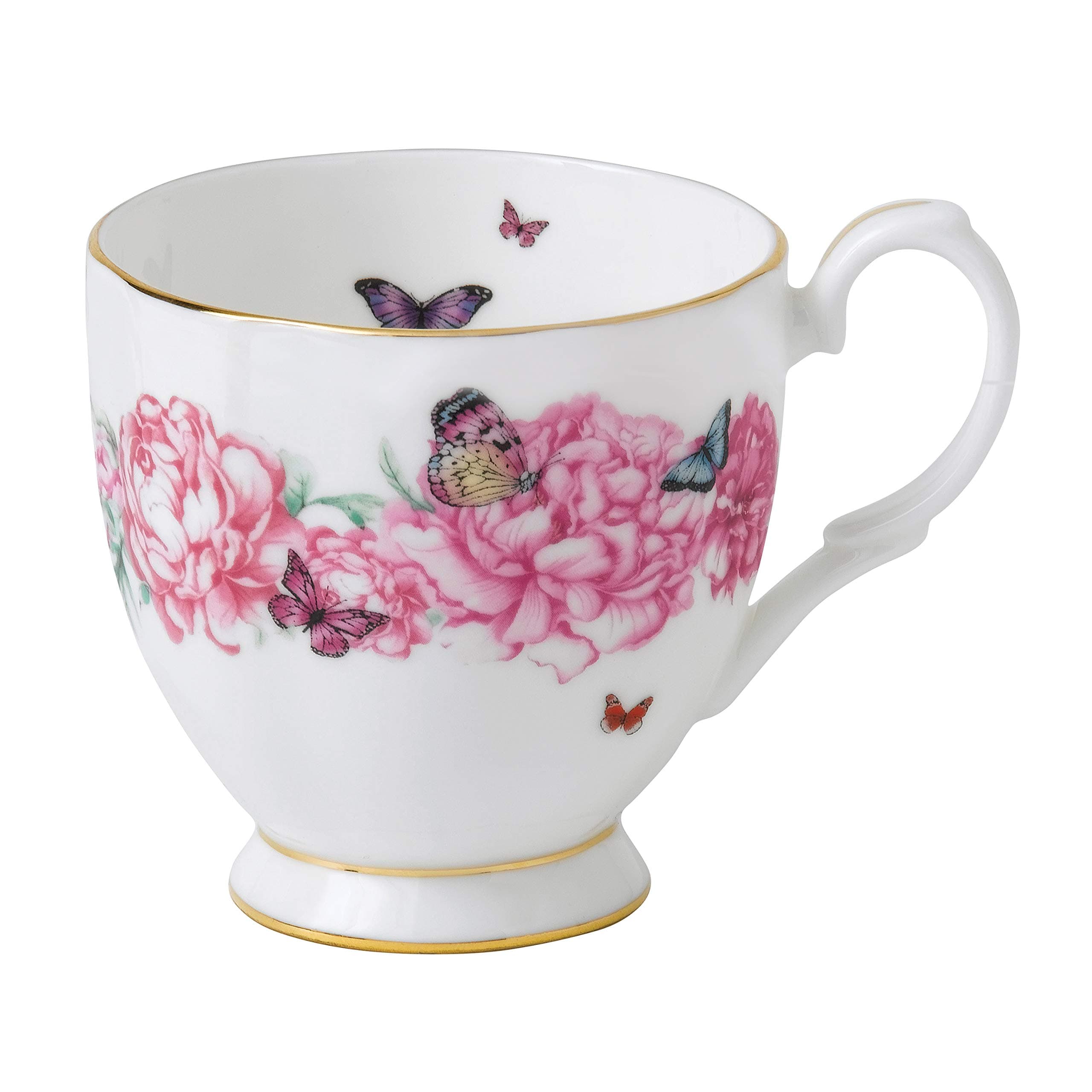 Royal AlbertMiranda Kerr Friendship 40005768 Gratitude Footed Mug 0.30ltr, White, Fine Bone China