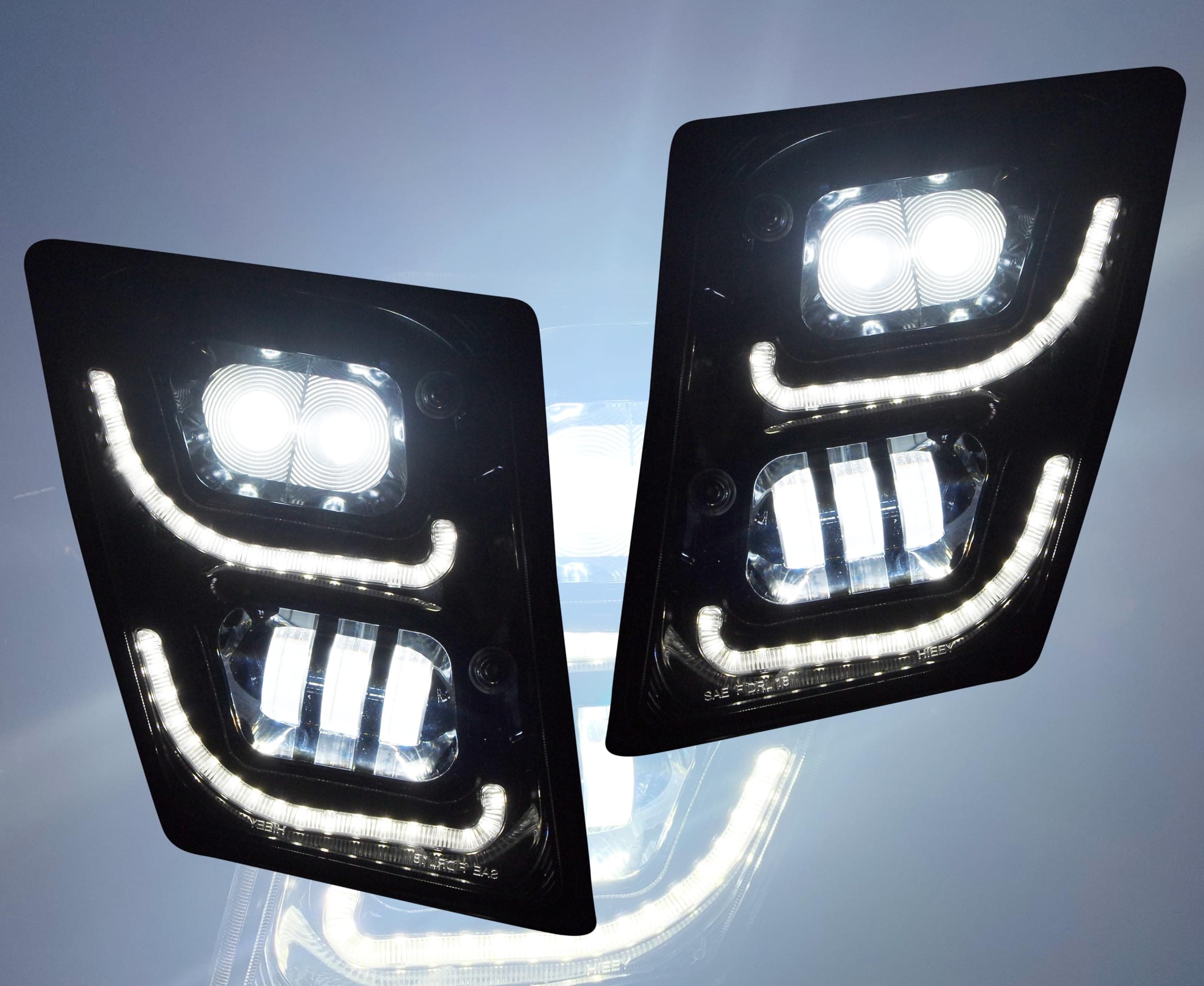- QSC Truck Parts Full LED Performance Fog Light Lamp Left Right Pair Compatible with Volvo Vn Vnl Truck 03-17