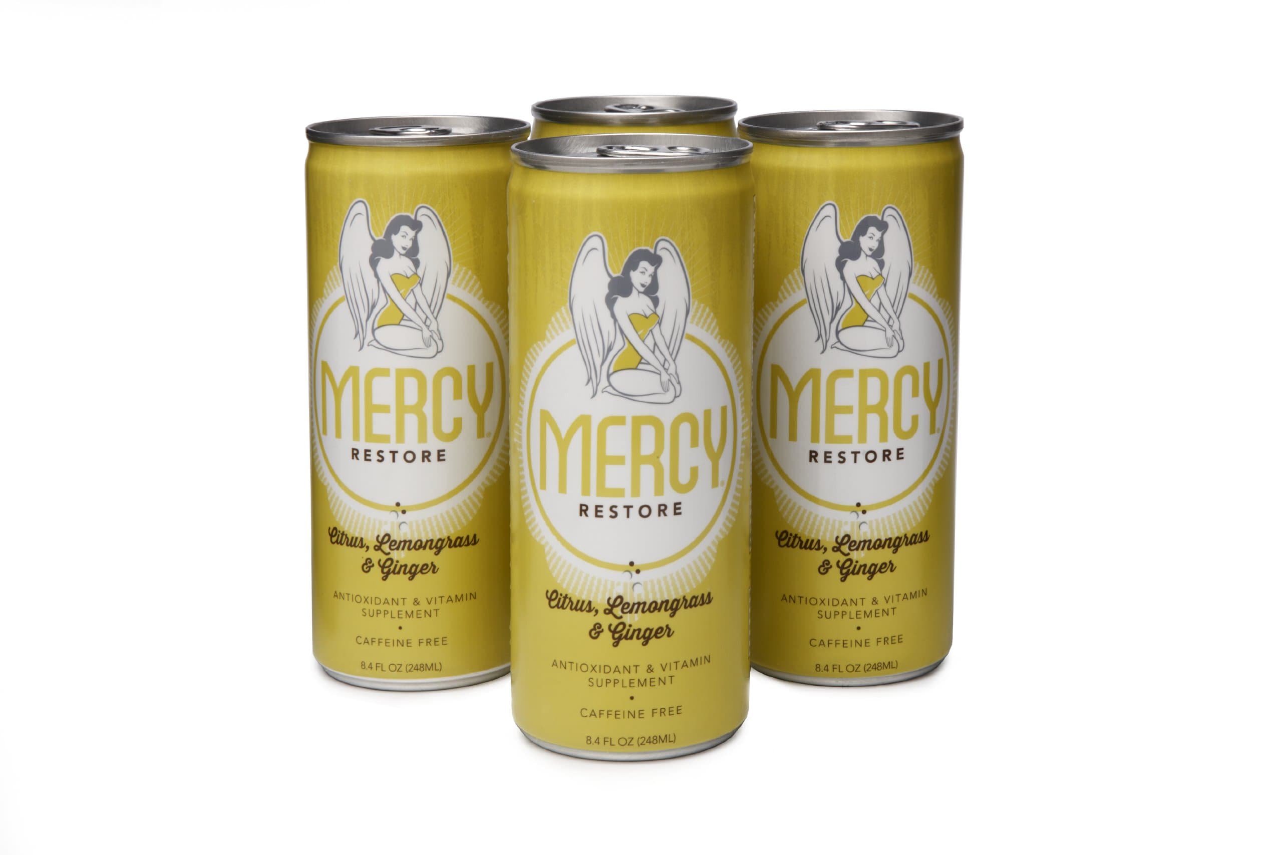 Mercy Restore, Ginger Lemongrass Flavor, 8.4oz (4 Pack)