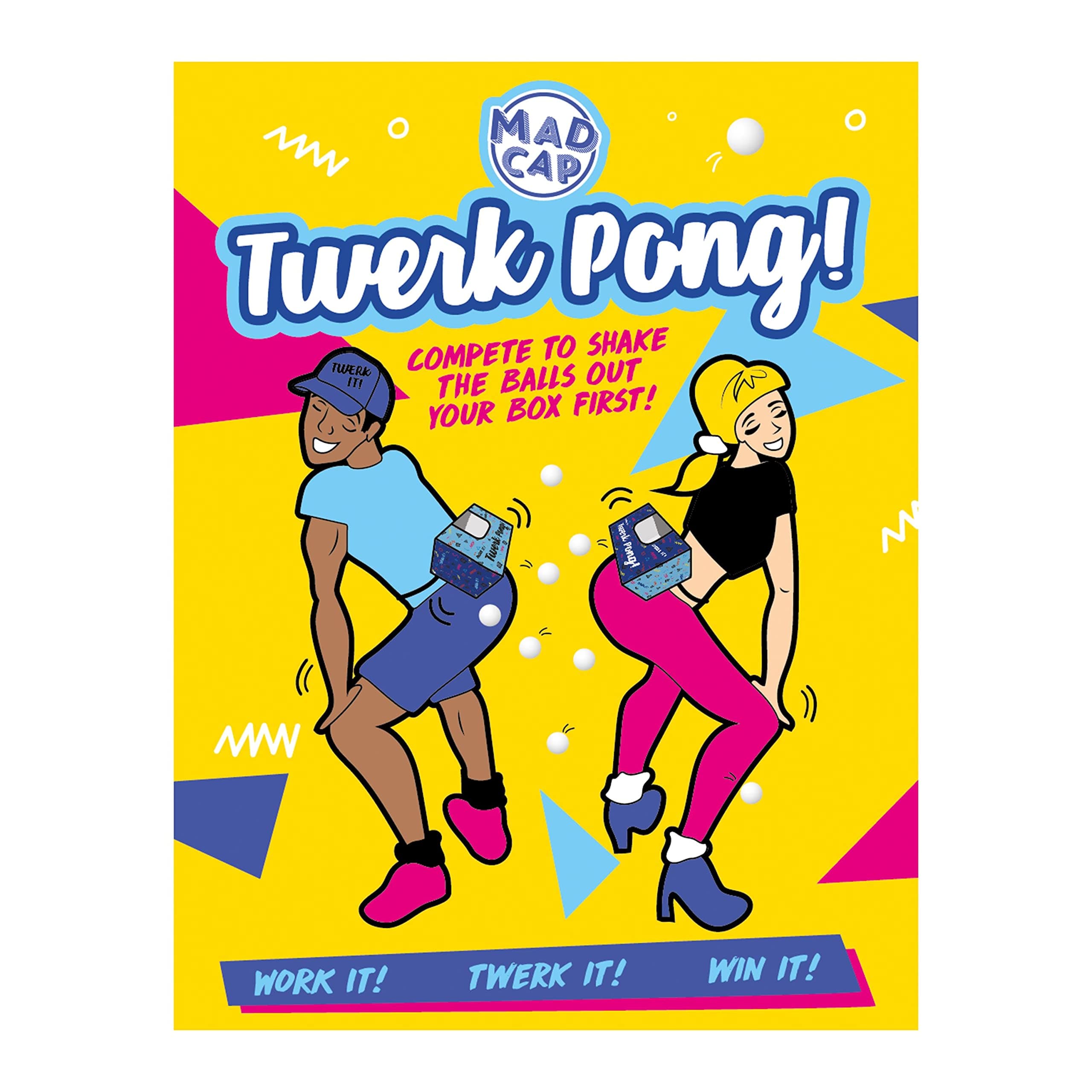 Fizz Creations Twerk Pong The Hilarious Party Game to Get Your Booty Shaking! Family Games. Compete With Friends. Funny Novelty Games. Great Hen Party. Team Building Group.