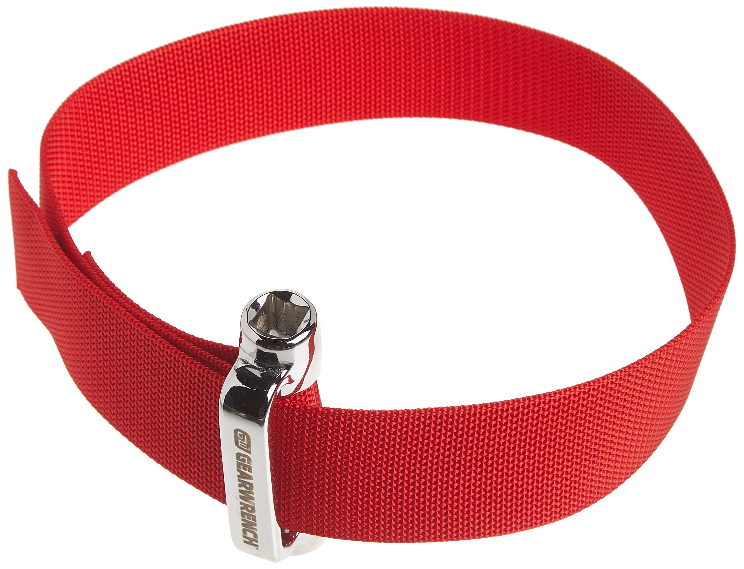 3/8" & 1/2" Drive Heavy-Duty Oil Filter Strap Wrench, 3529D, Red