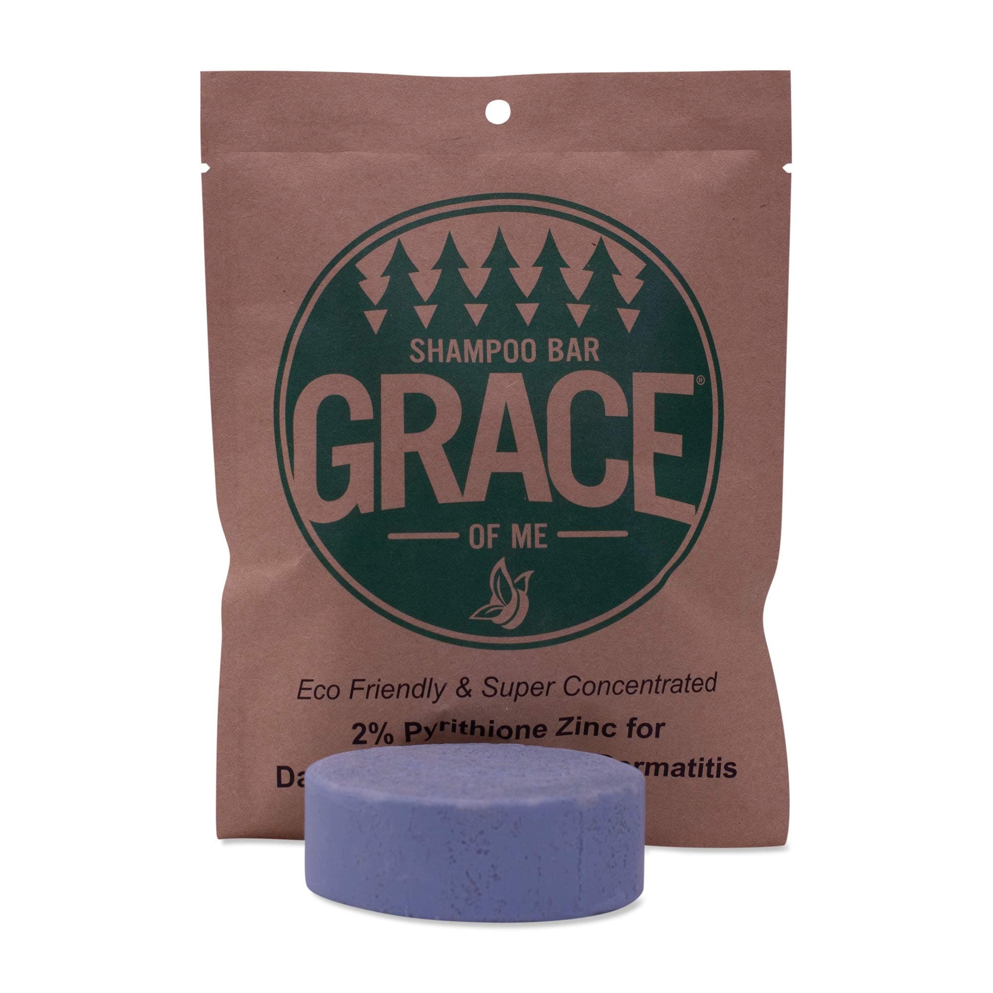 2% Pyrithione Zinc Shampoo Bar with Shea Butter by Grace of Me (4 Oz) (Citrus)