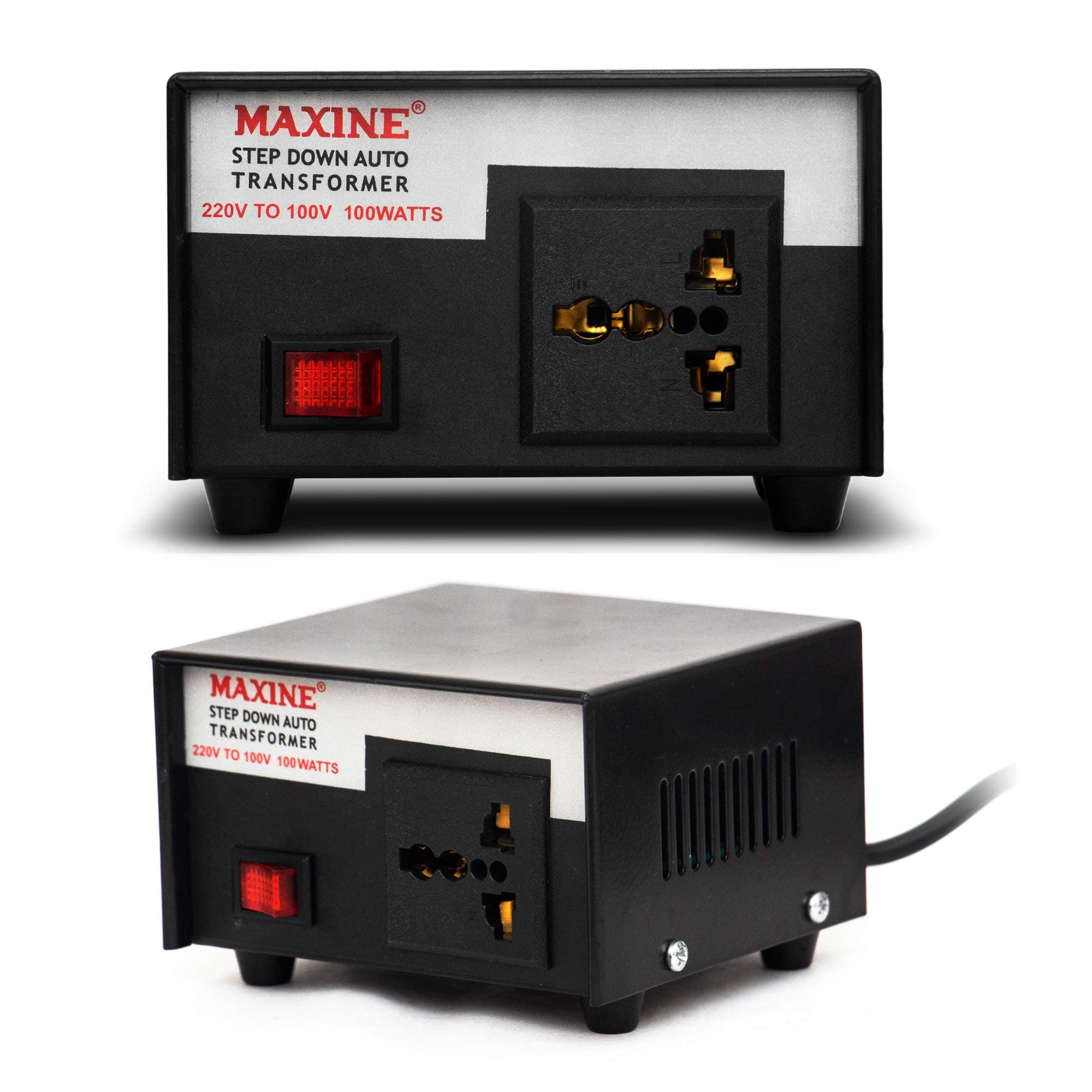 - MAXINE J 0.1 Kva/100 Watts Auto Wound Step Down Transformer 220V-100 V for Japanese Products