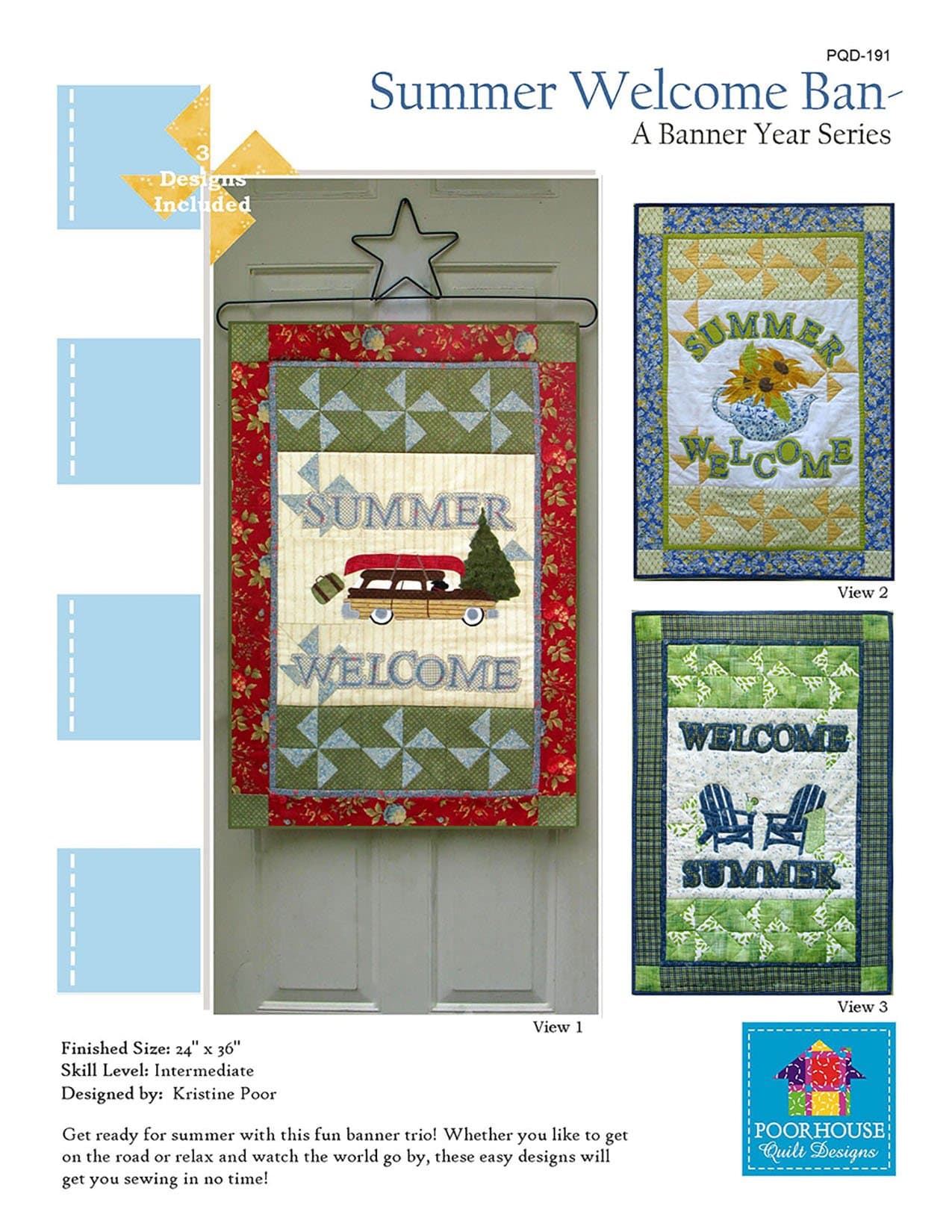 Summer Welcome Banners Pattern