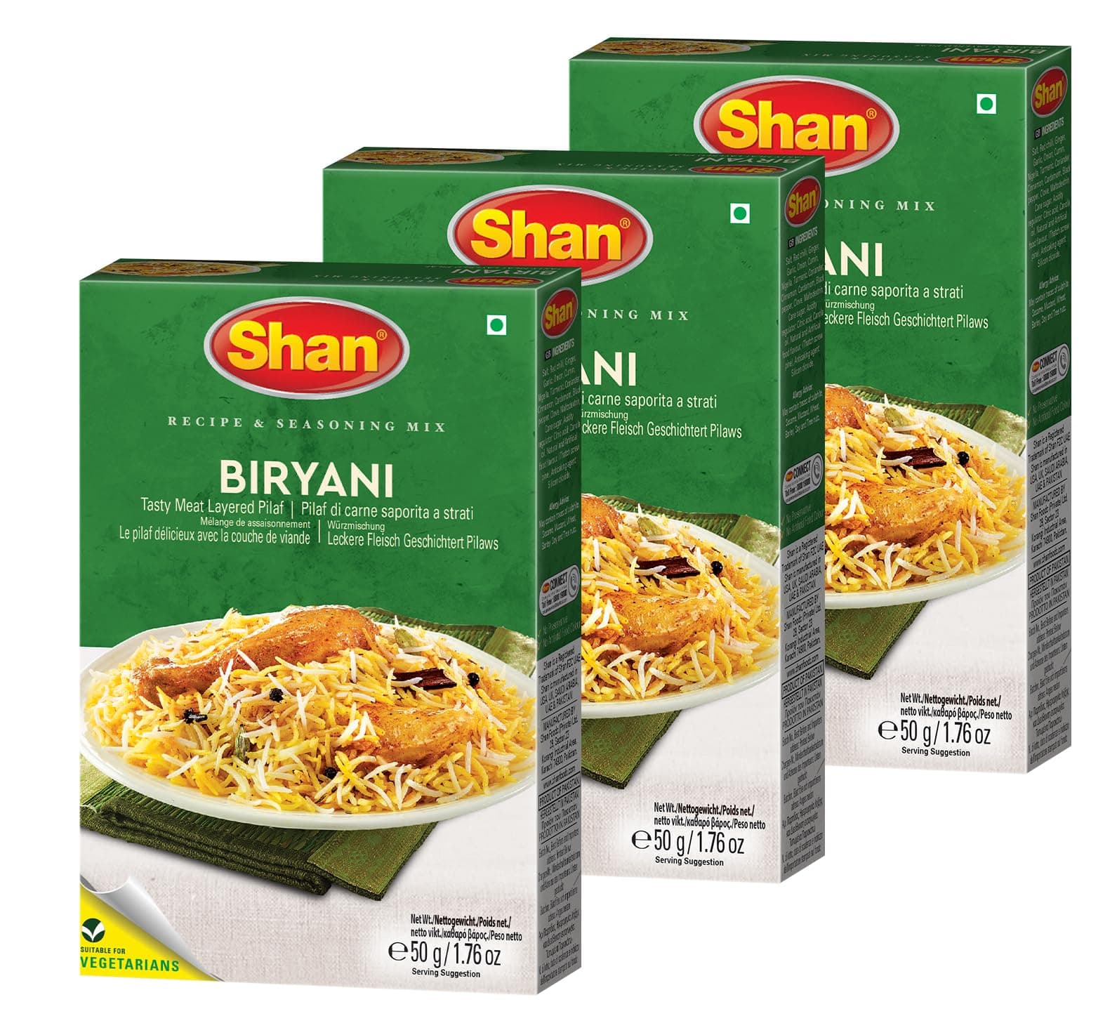 Biryani Masala, 1.76 oz ℮ 50 g, 3 Pack