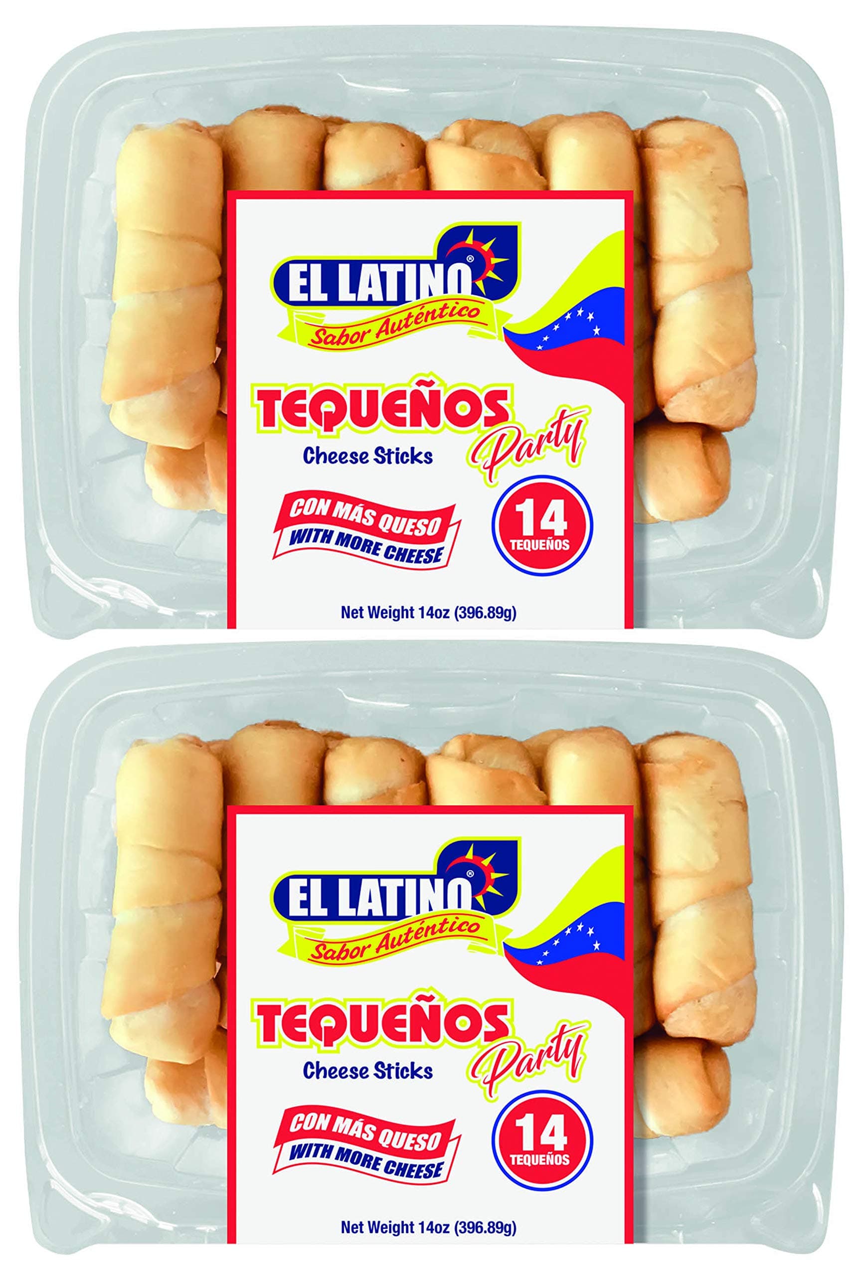 El Latino Tequenos, prefried and ready to eat. (Pack of 28)