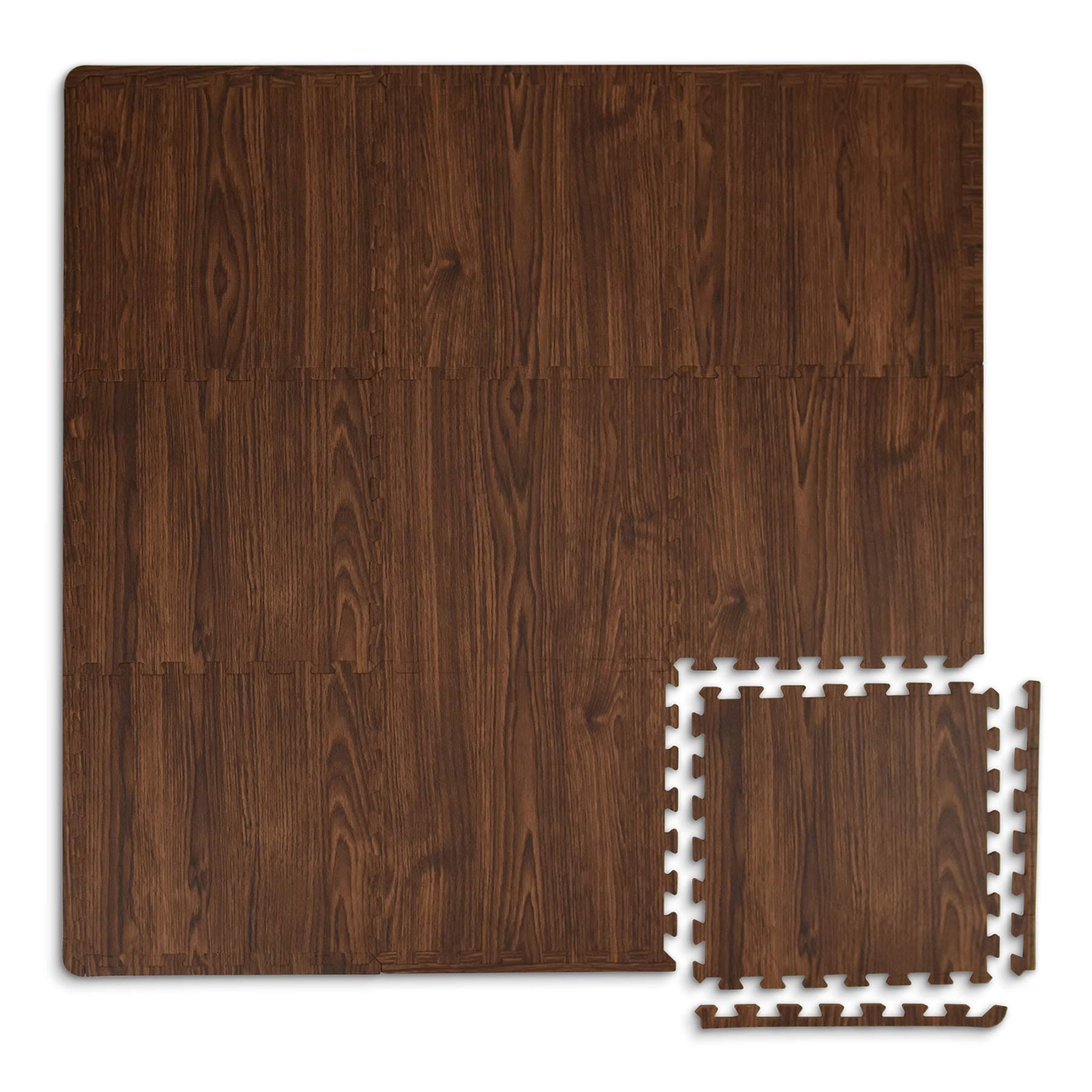 Brown Craftsman Interlocking Floor Tiles, FP3593