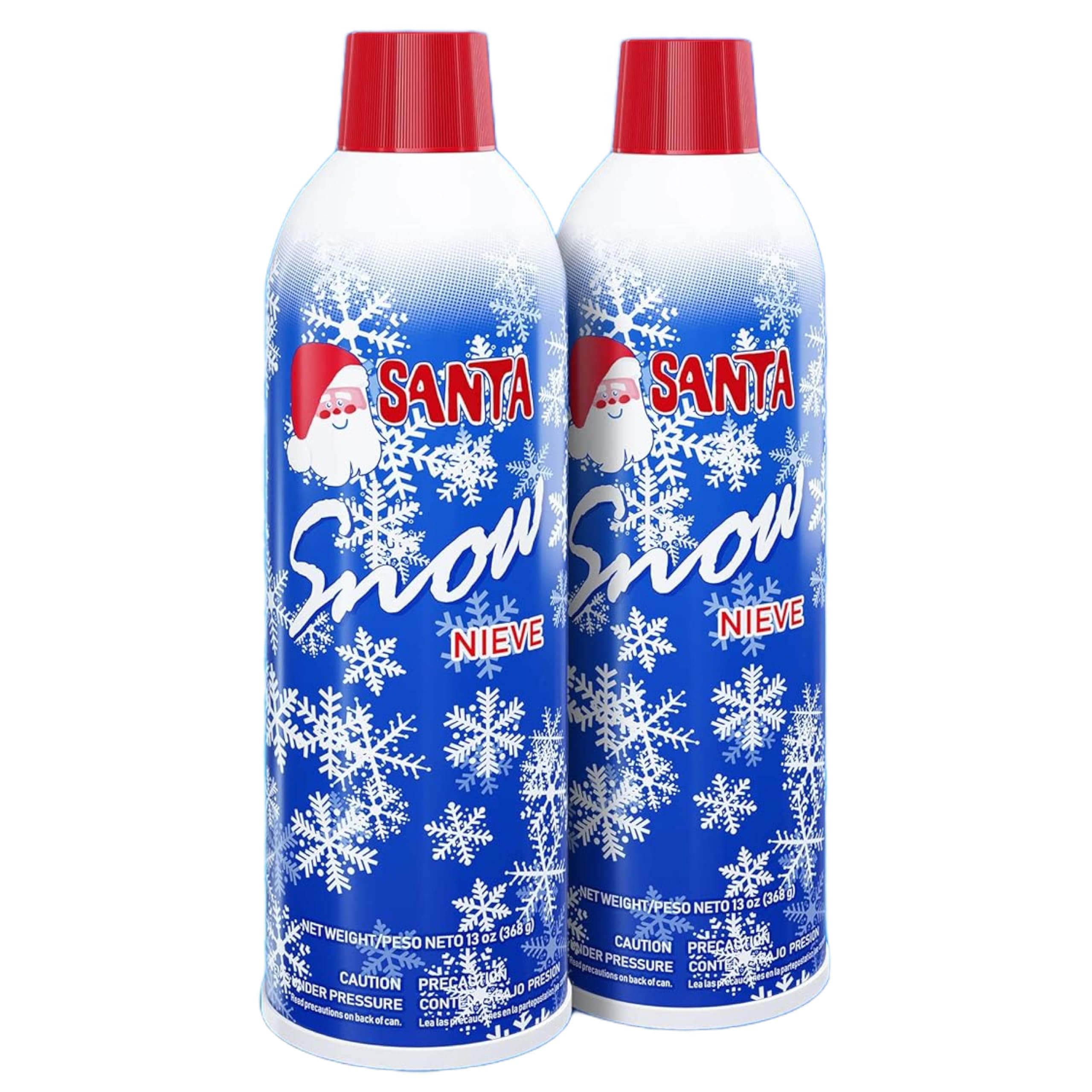Prextex 2 Pack Fake Snow Spray for Christmas Tree - Quick-Dry Textured Christmas Tree Flocking Spray in 13oz Aerosol Bottles for Decorating and Crafts - Artificial Snow Flock for Windows and Mirrors