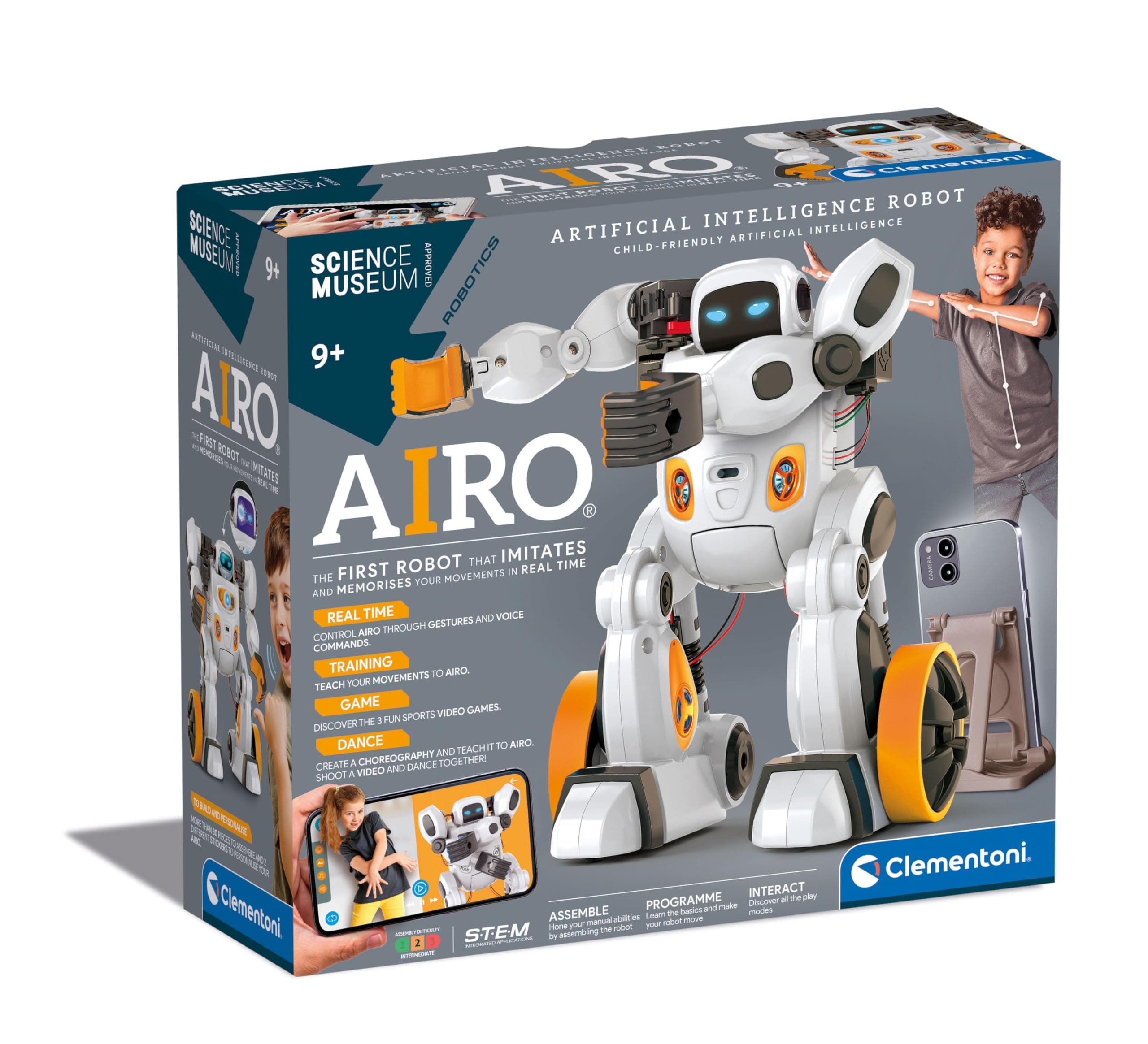 Clementoni AIRO, Science Museum, Artificial Intelligence Robot, 9+, English Version