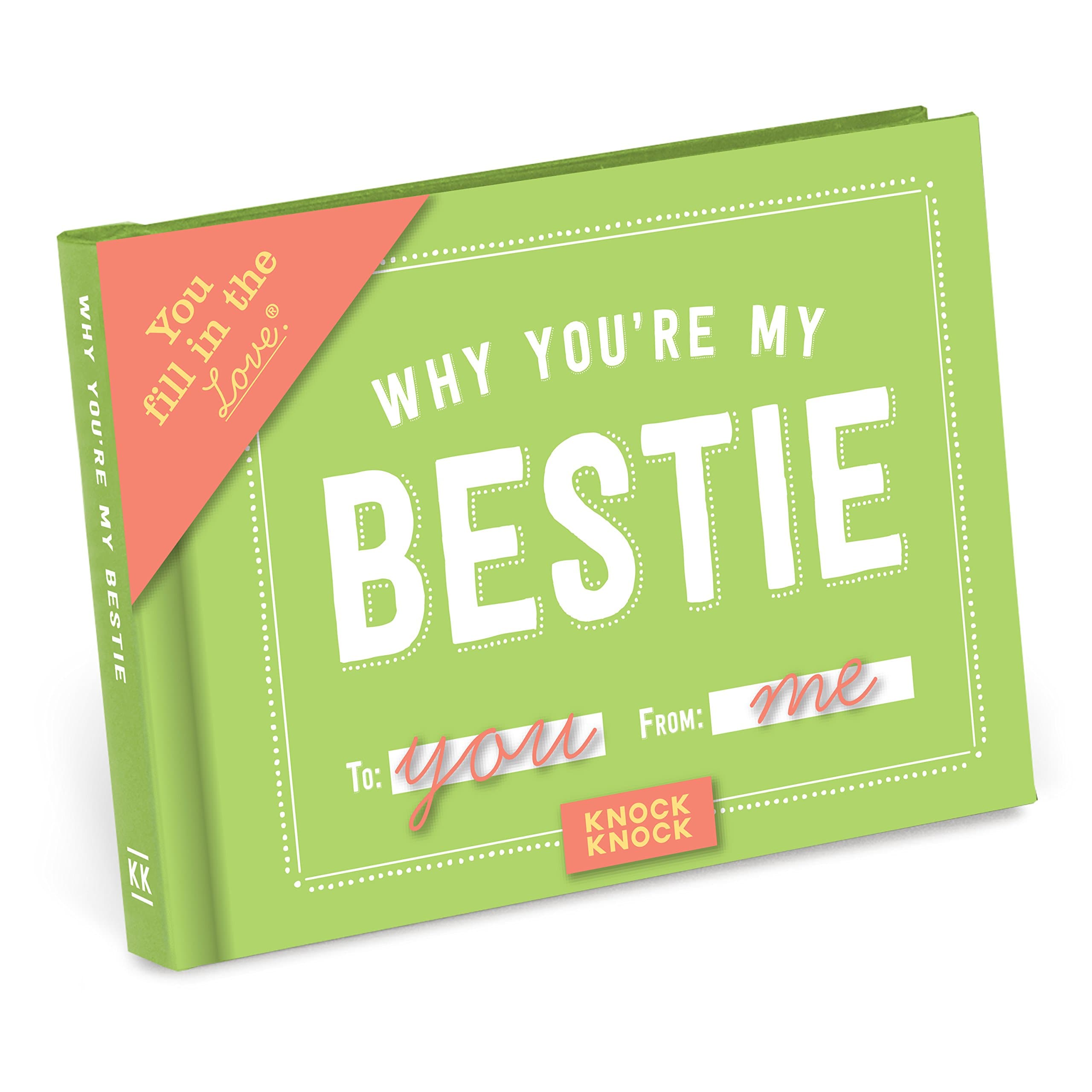 Knock Knock Why You're My Bestie Book Fill in the Love Fill-in-the-Blank Book & Gift Journal