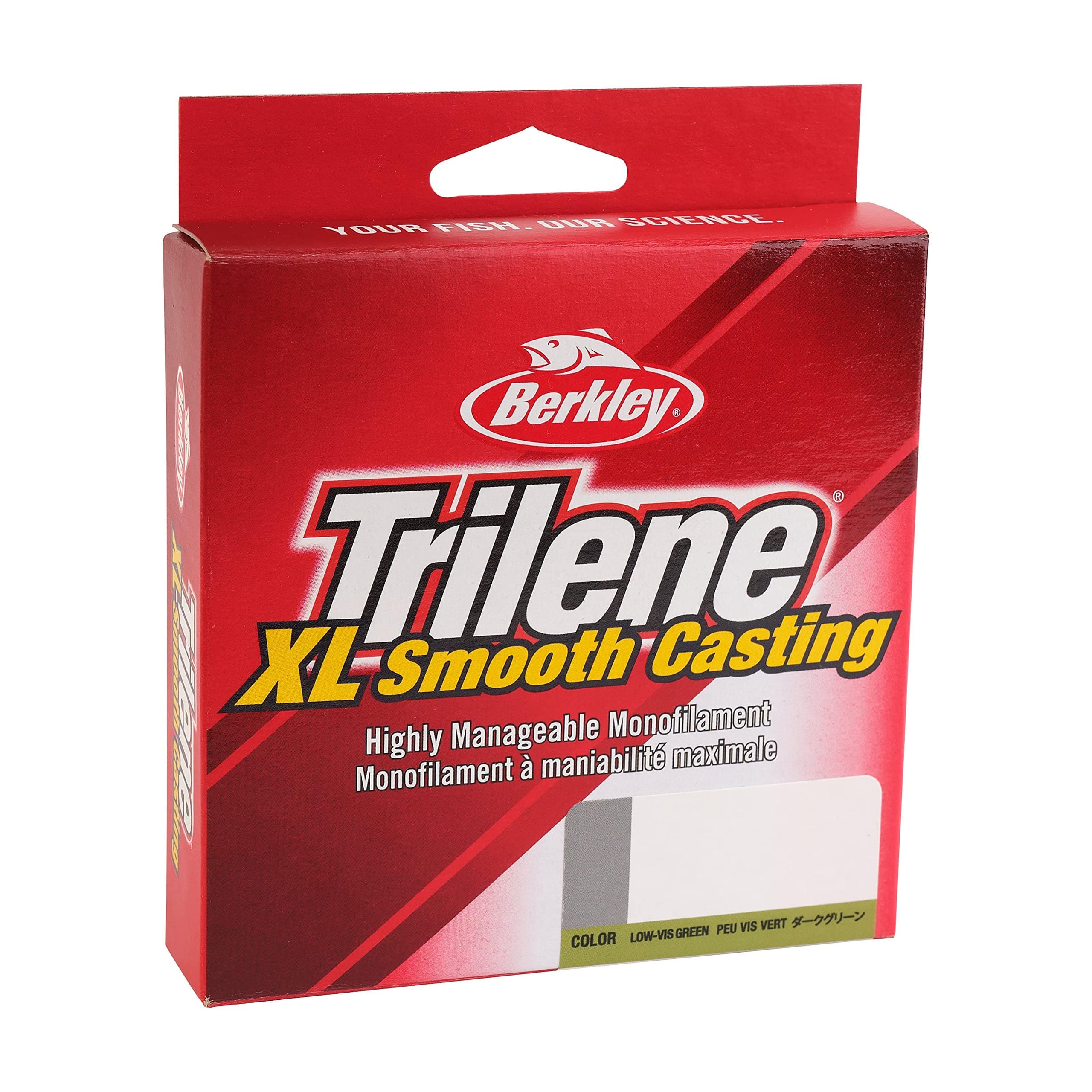 (10 lb Test-300 Yard, Low-Vis Green) - Berkley Trilene XL Smooth Casting Service Spool with 12 lb Line Test